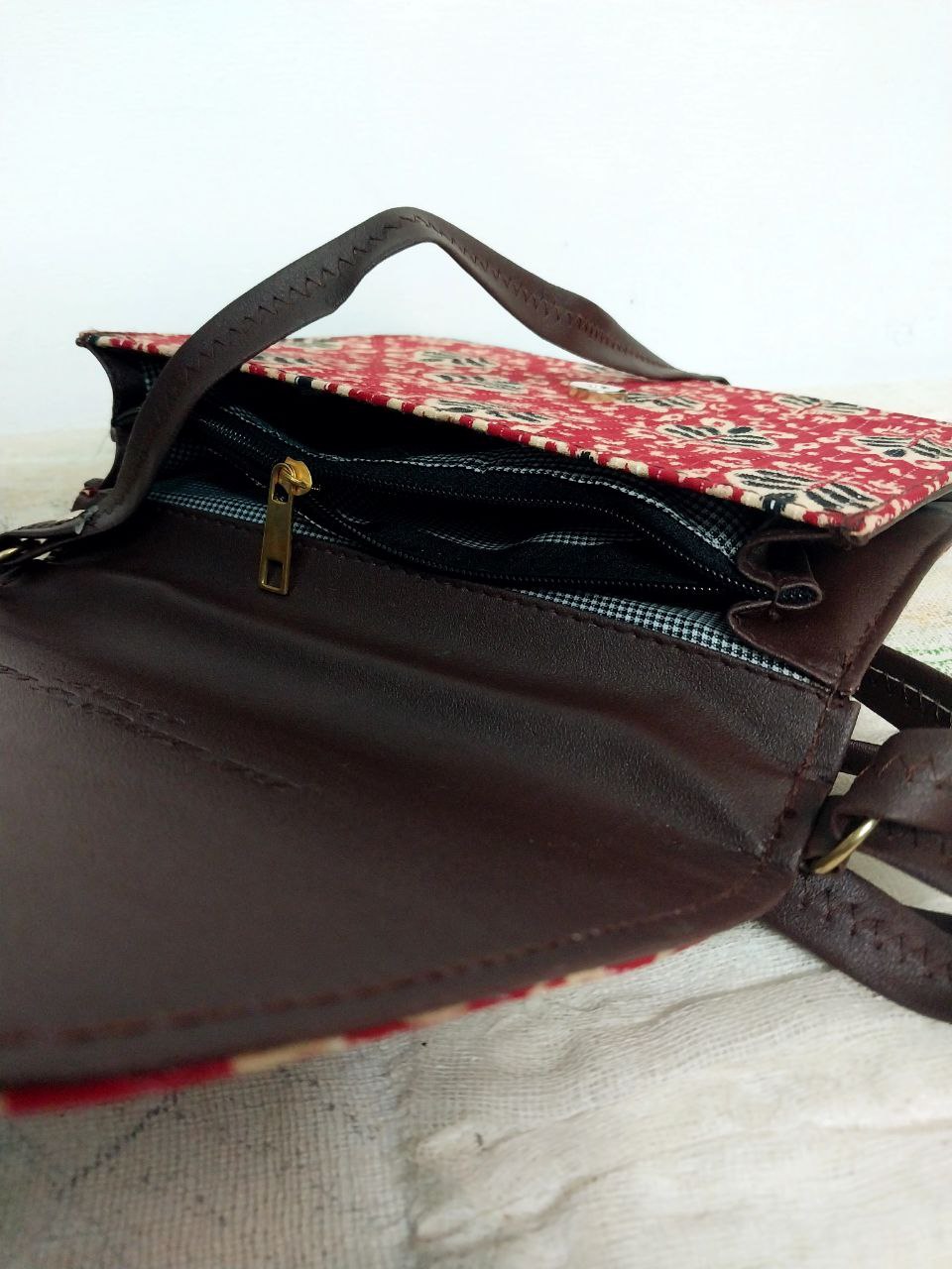 Ikkat pattern Sling Designer bag