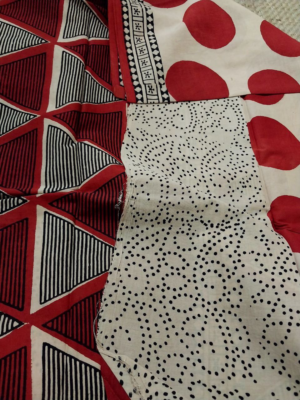 Bagru Hand Block Printed Pure Cotton Saree