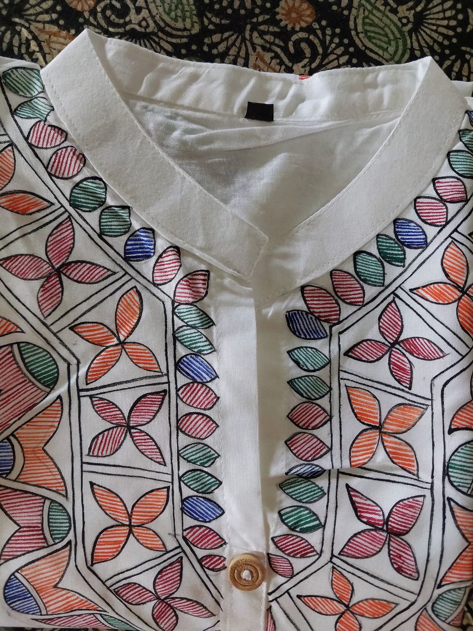 Handpainted Madhubani Cotton Kurti