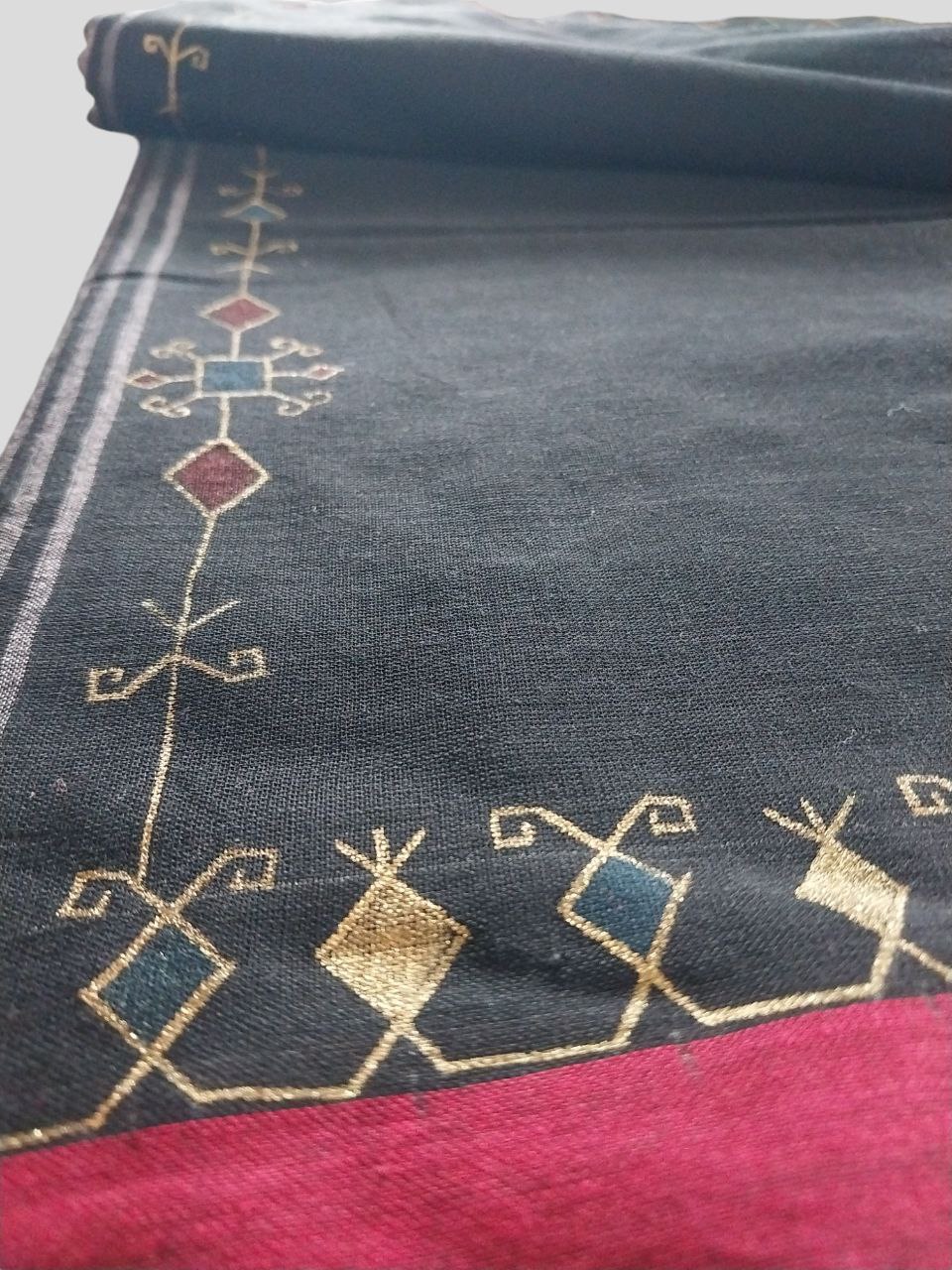 Pure Cotton Hand-painted Begumpuri Saree