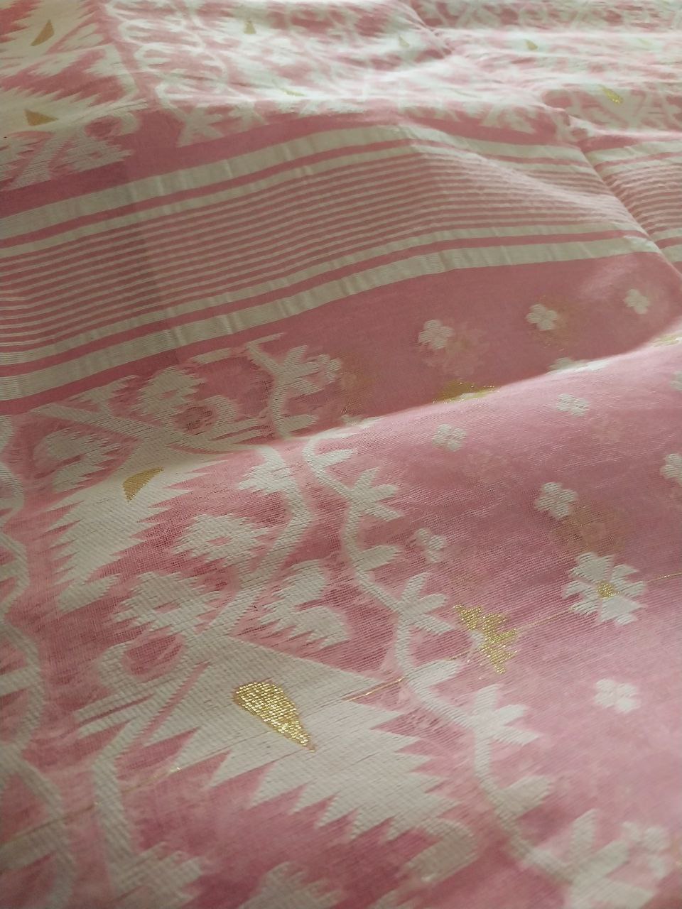 Soft Dhakai Jamdani Saree