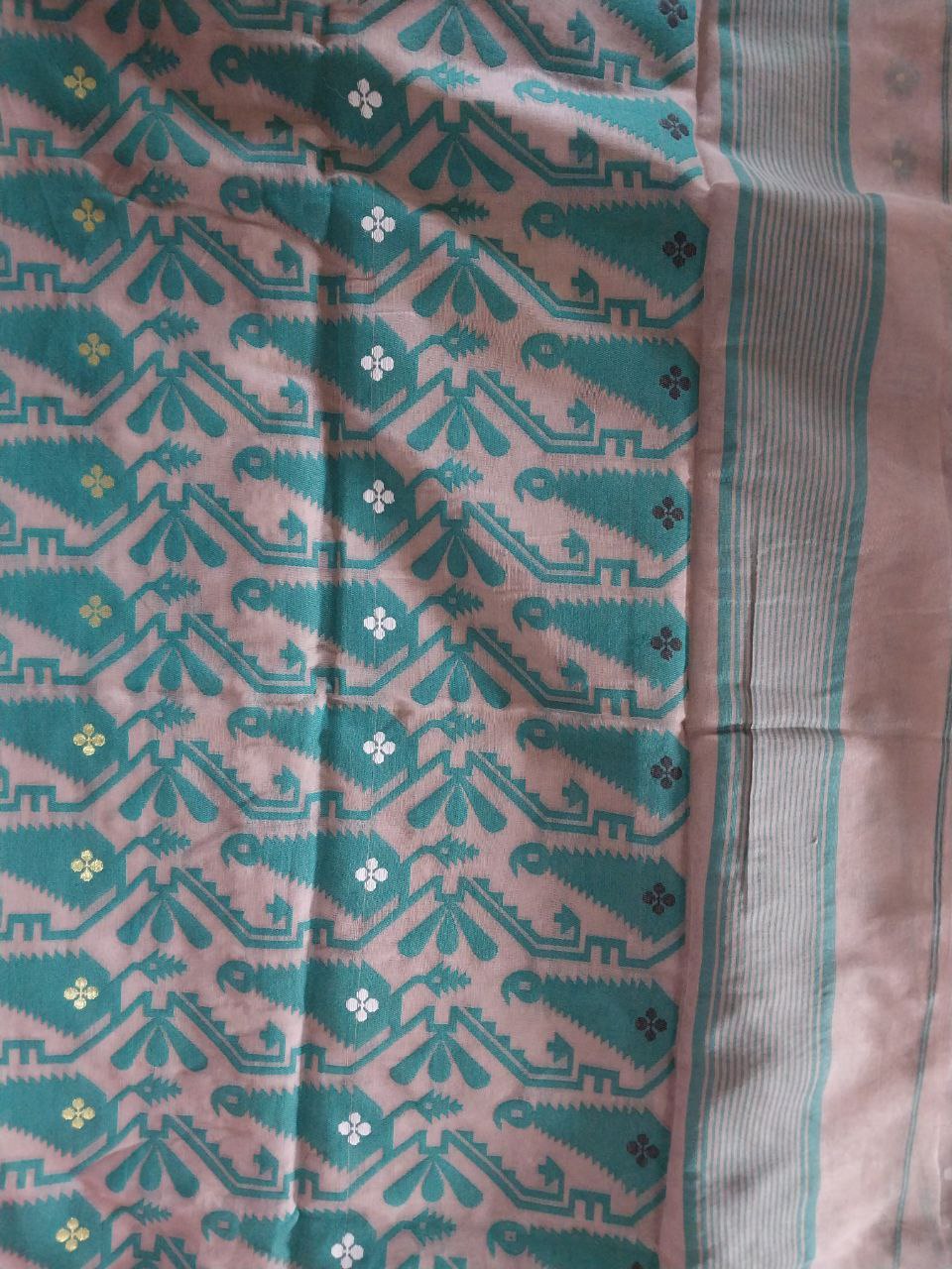 Soft Dhakai Jamdani Saree