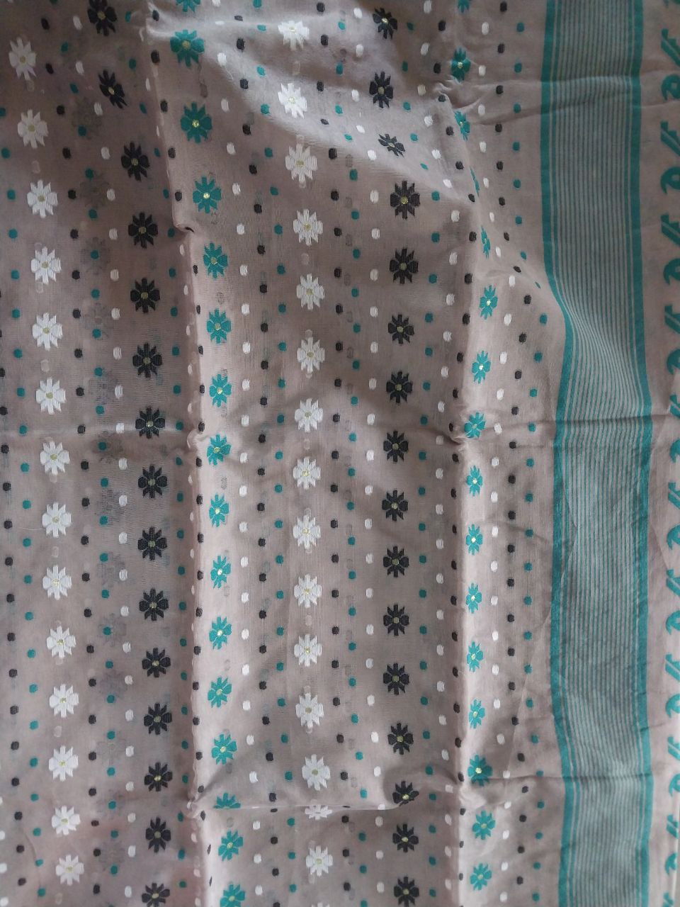 Soft Dhakai Jamdani Saree