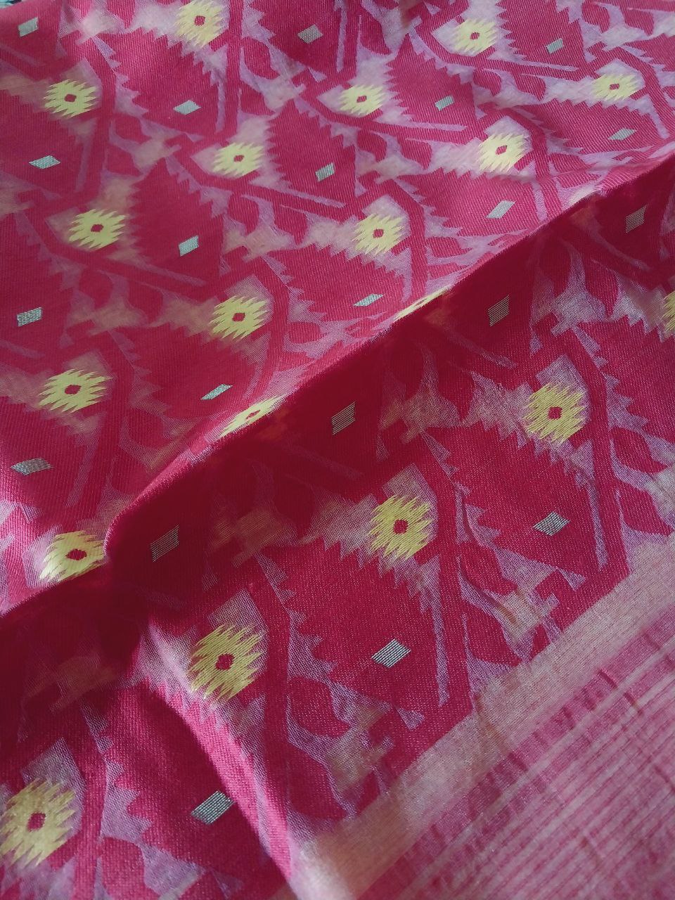 Soft Dhakai Jamdani Saree