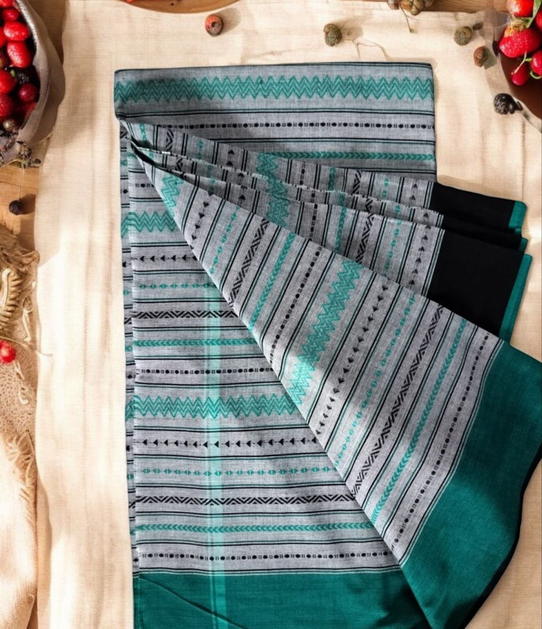 Pure Cotton Handwoven Saree