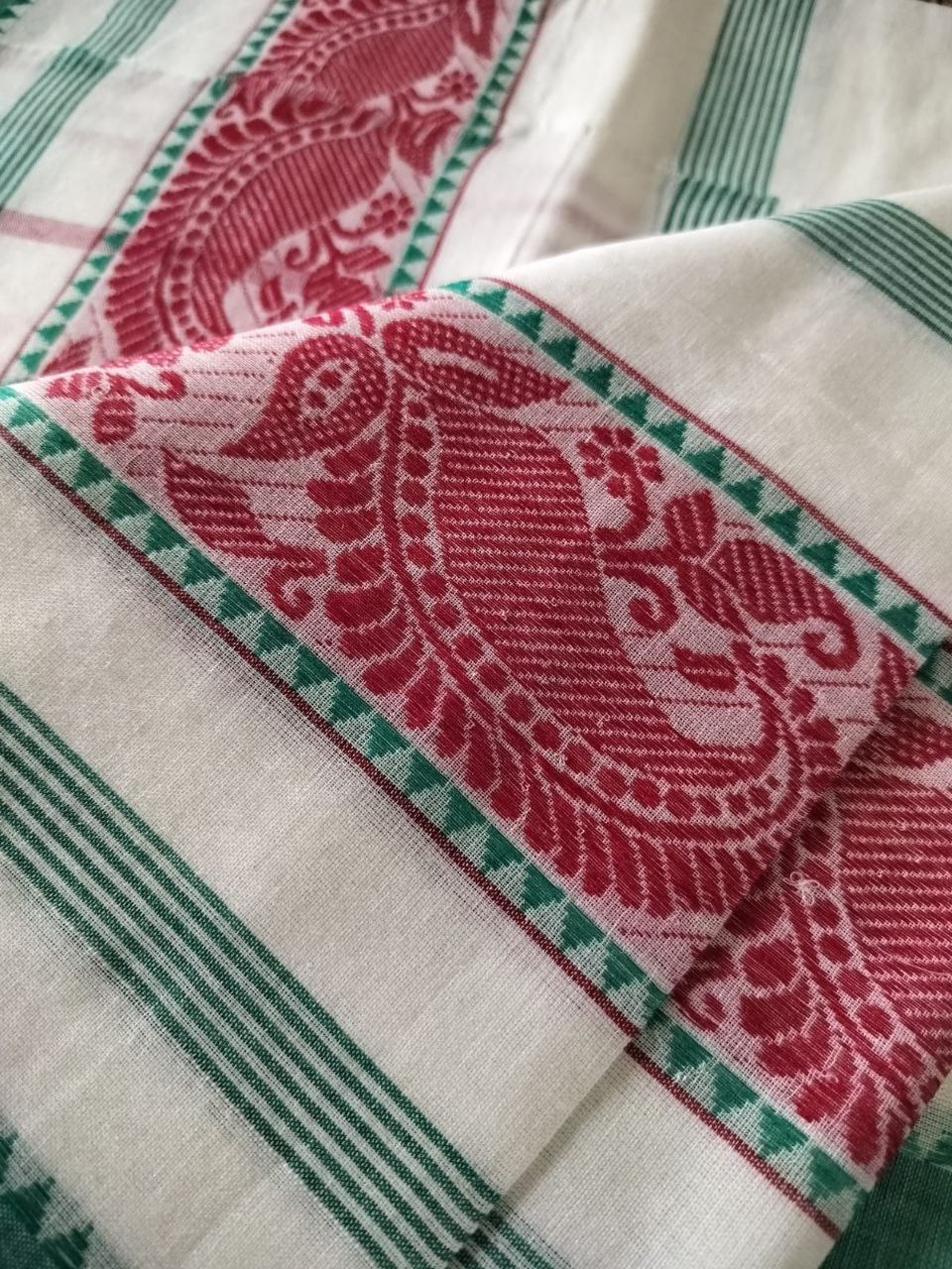 Pure Cotton Handwoven Saree