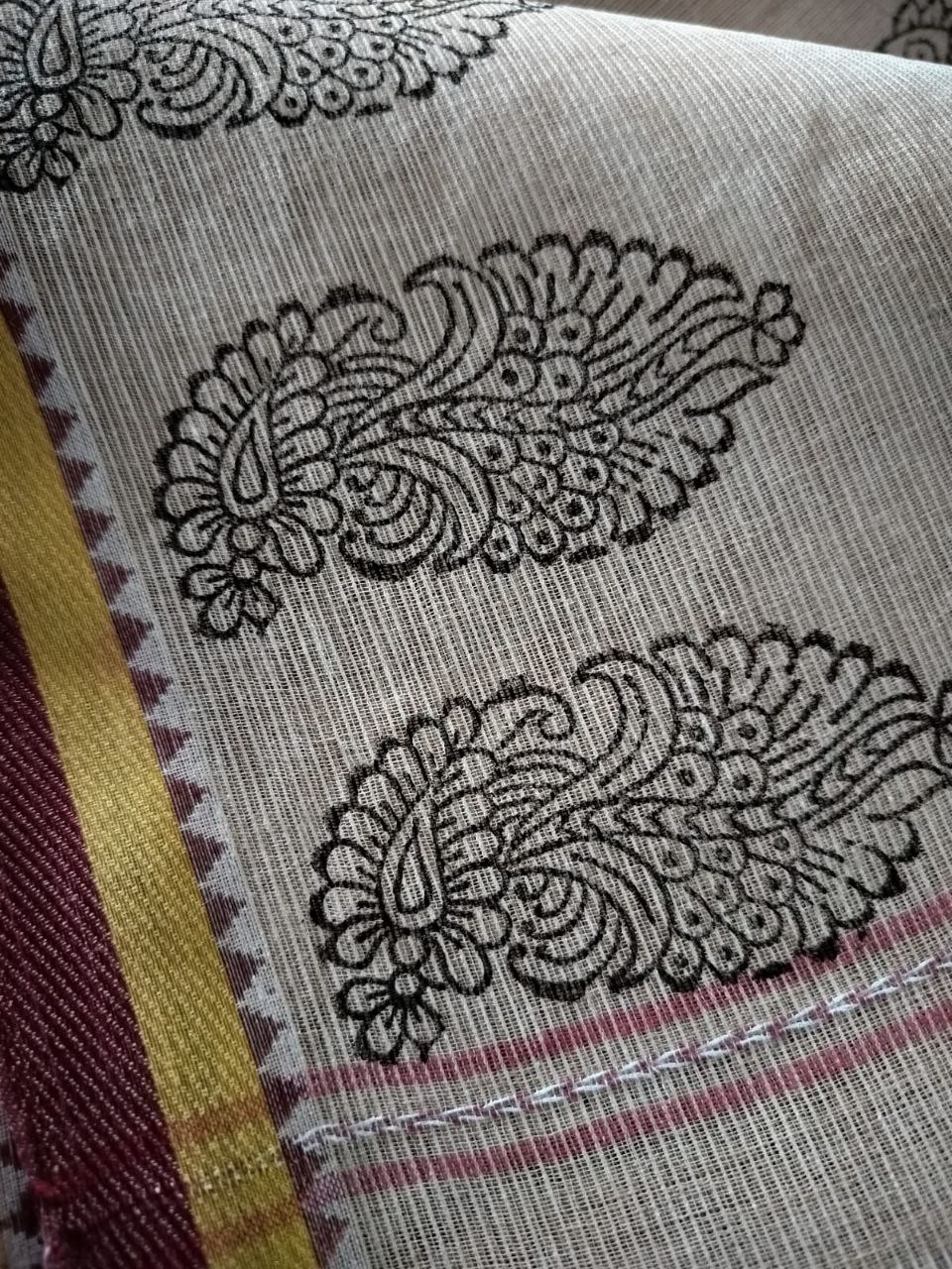 Pure Cotton Handwoven Saree