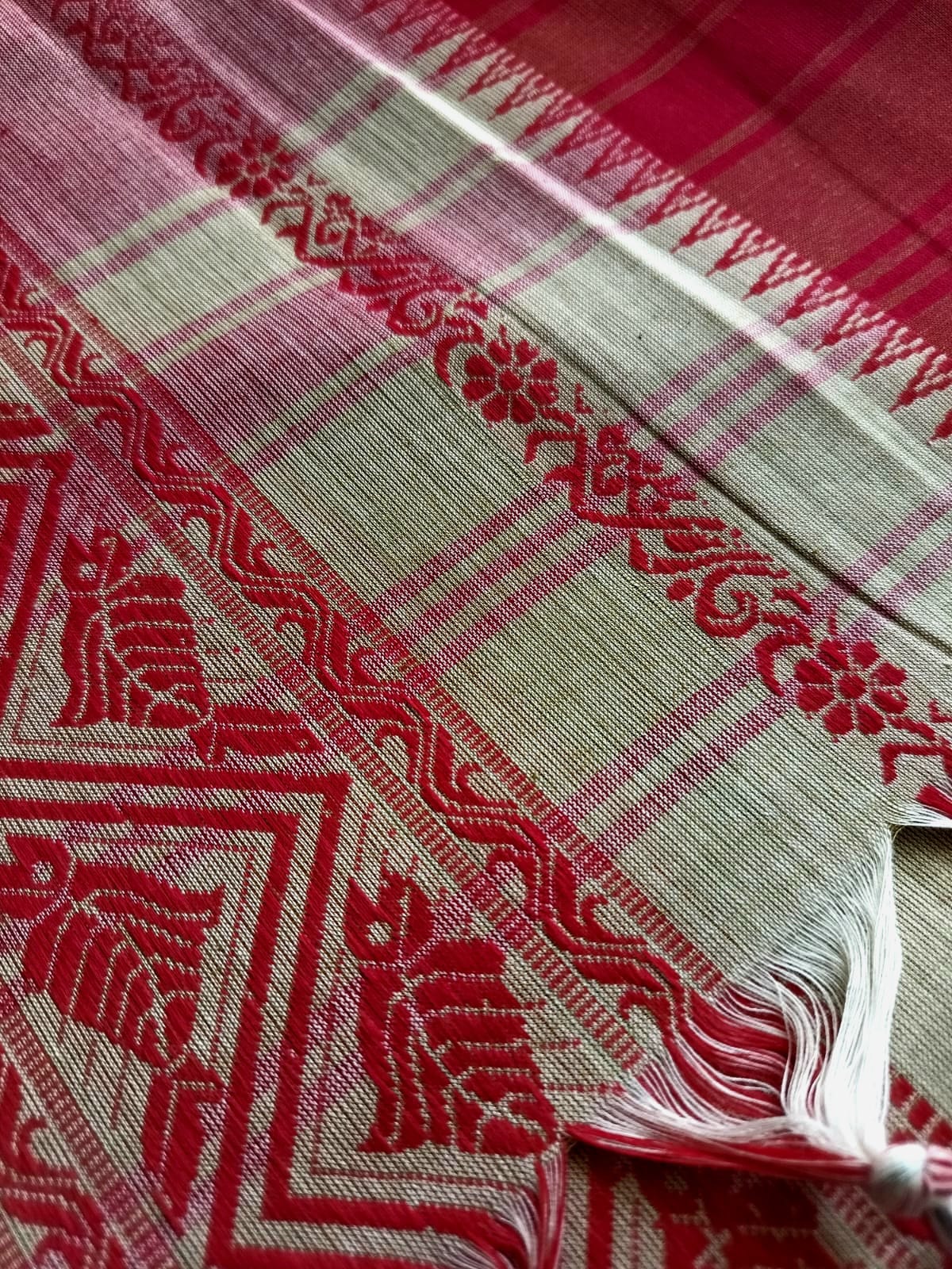 Pure Cotton Handwoven Saree