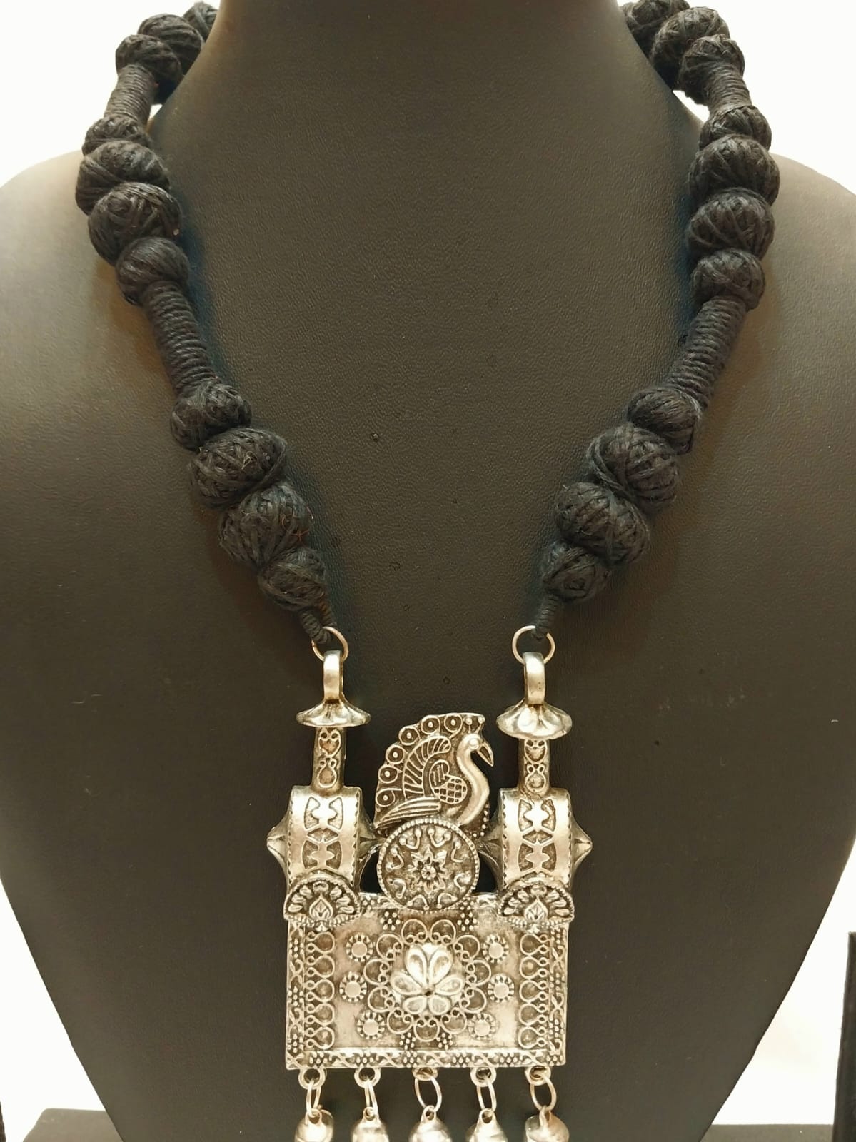 Oxidized Silver Necklace