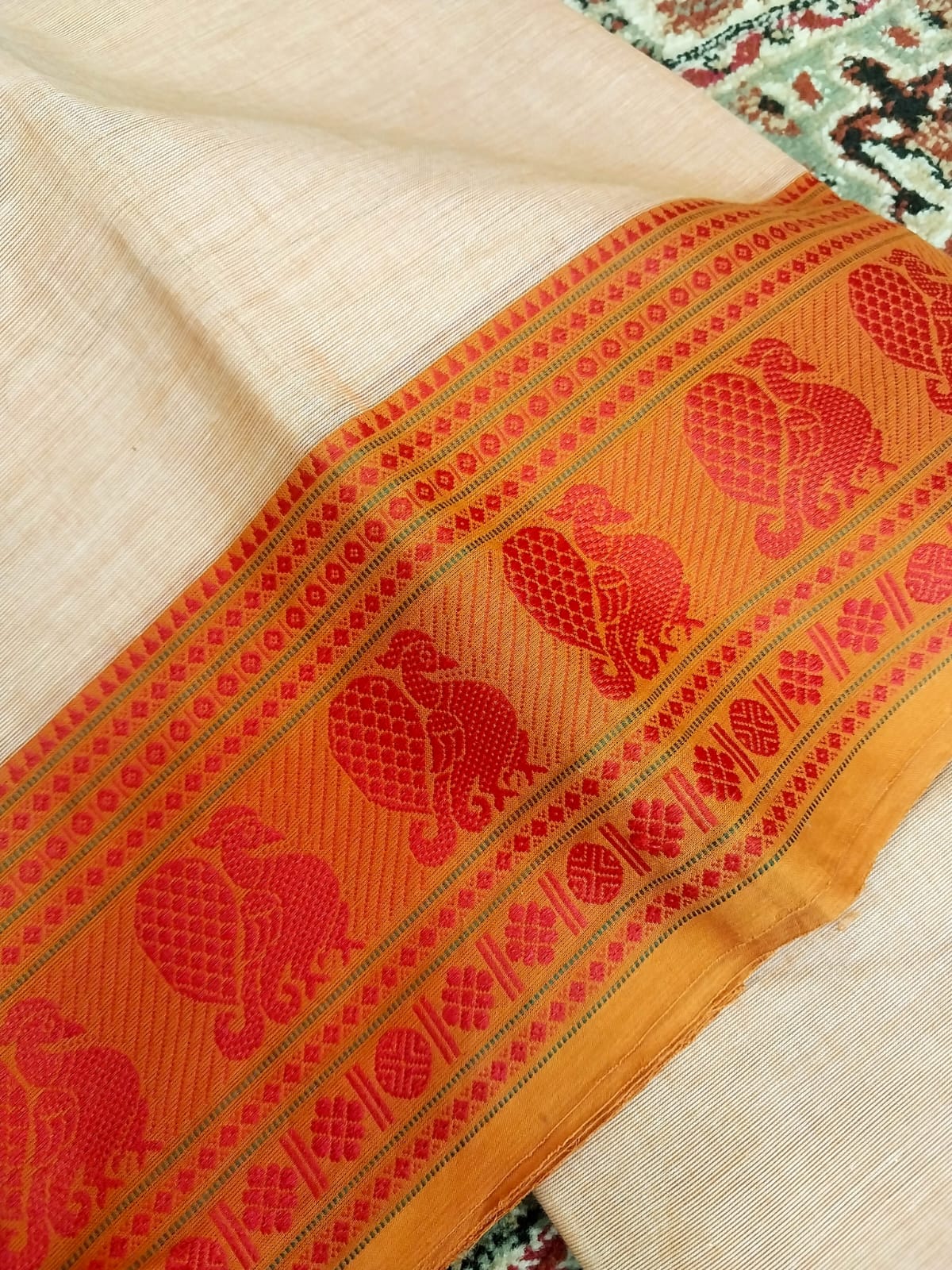 Pure Cotton Handwoven Saree