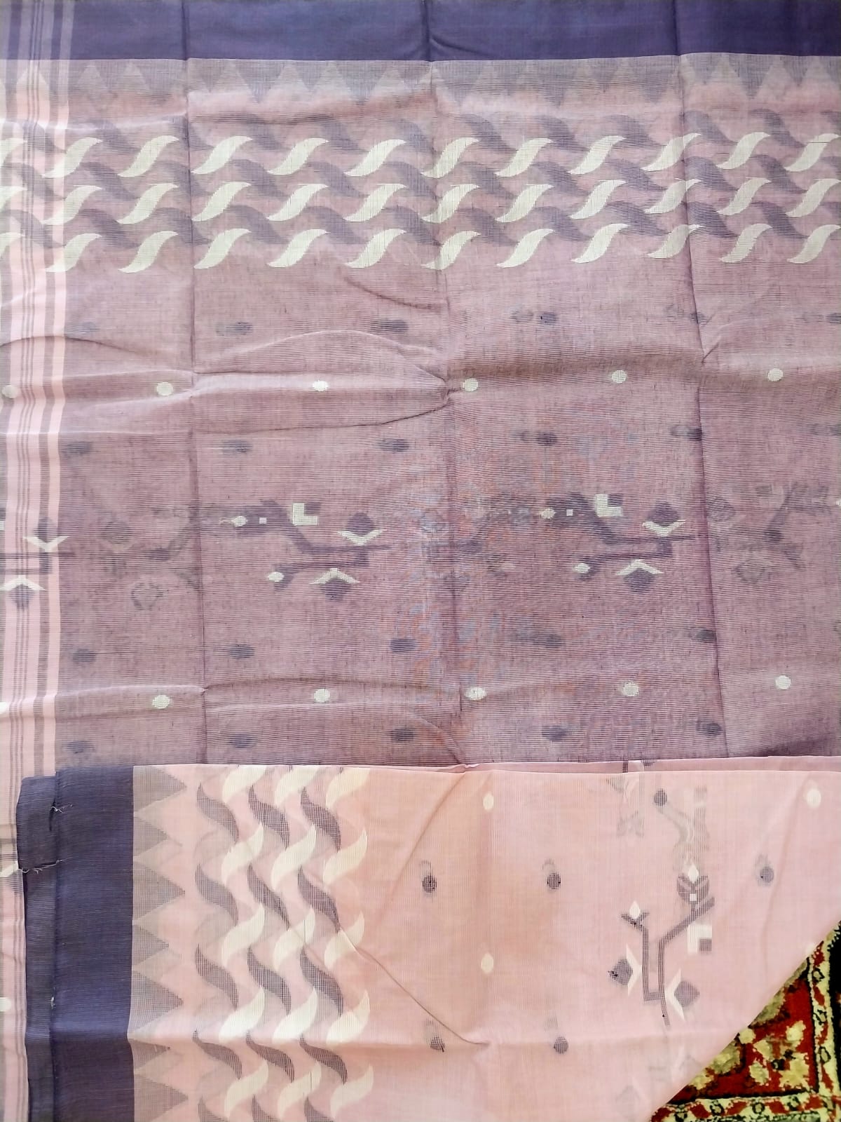 Bangladeshi Pure Cotton Handwoven Saree