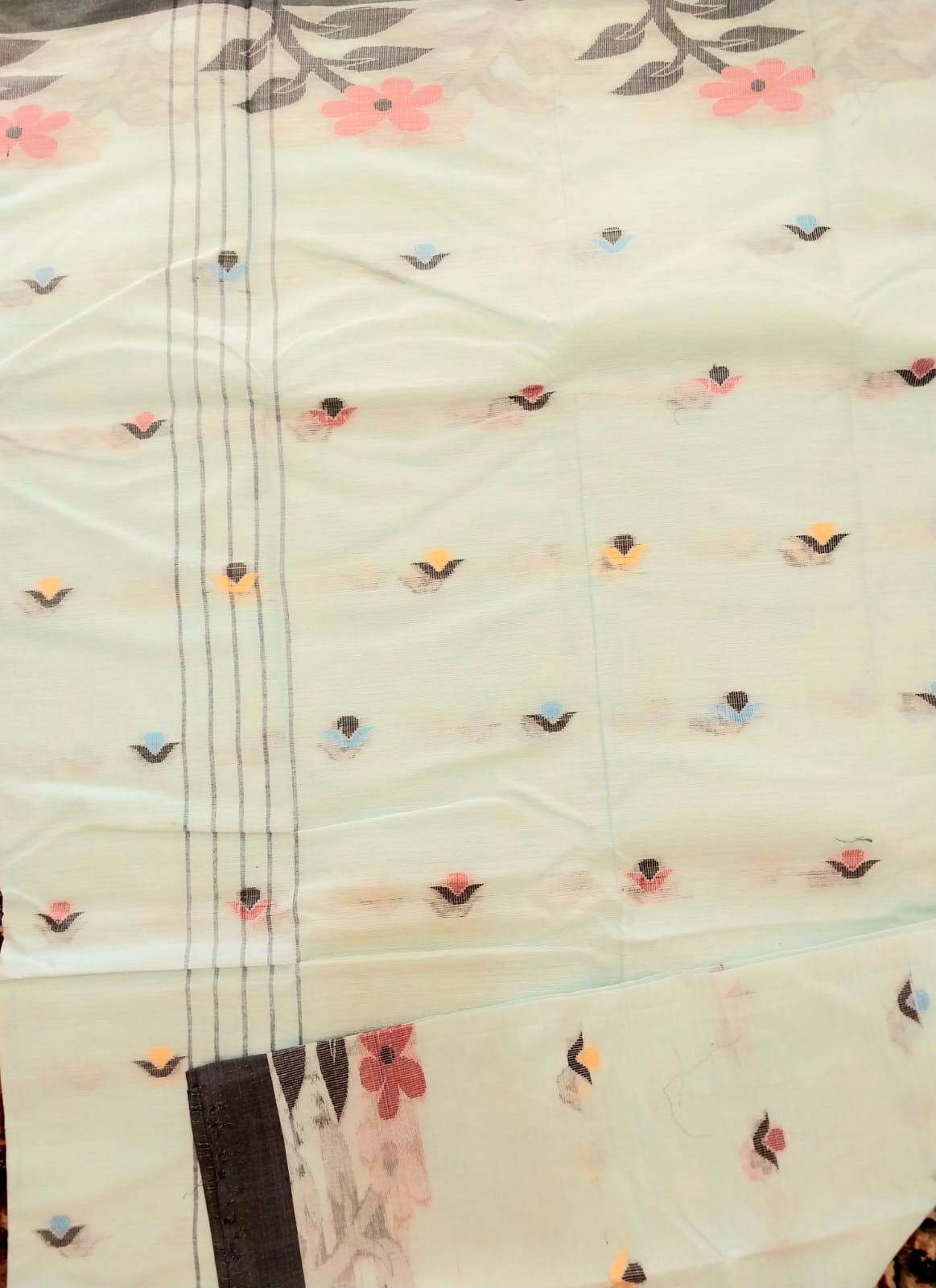 Bangladeshi Pure Cotton Handwoven Saree