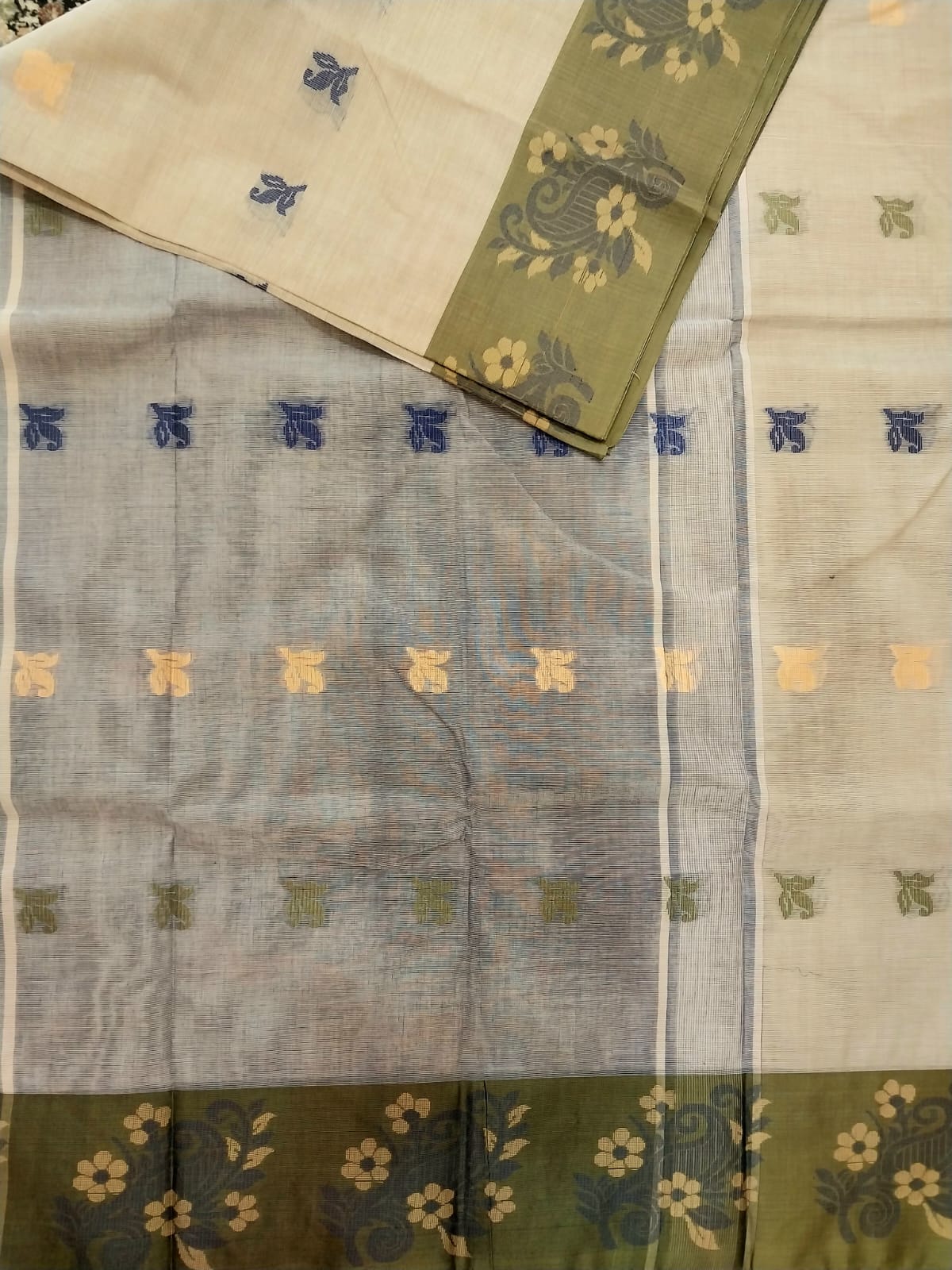 Bangladeshi Pure Cotton Handwoven Saree