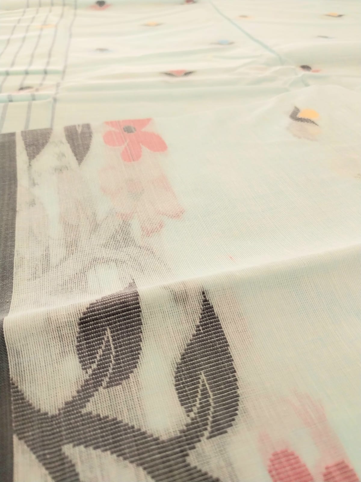 Bangladeshi Pure Cotton Handwoven Saree