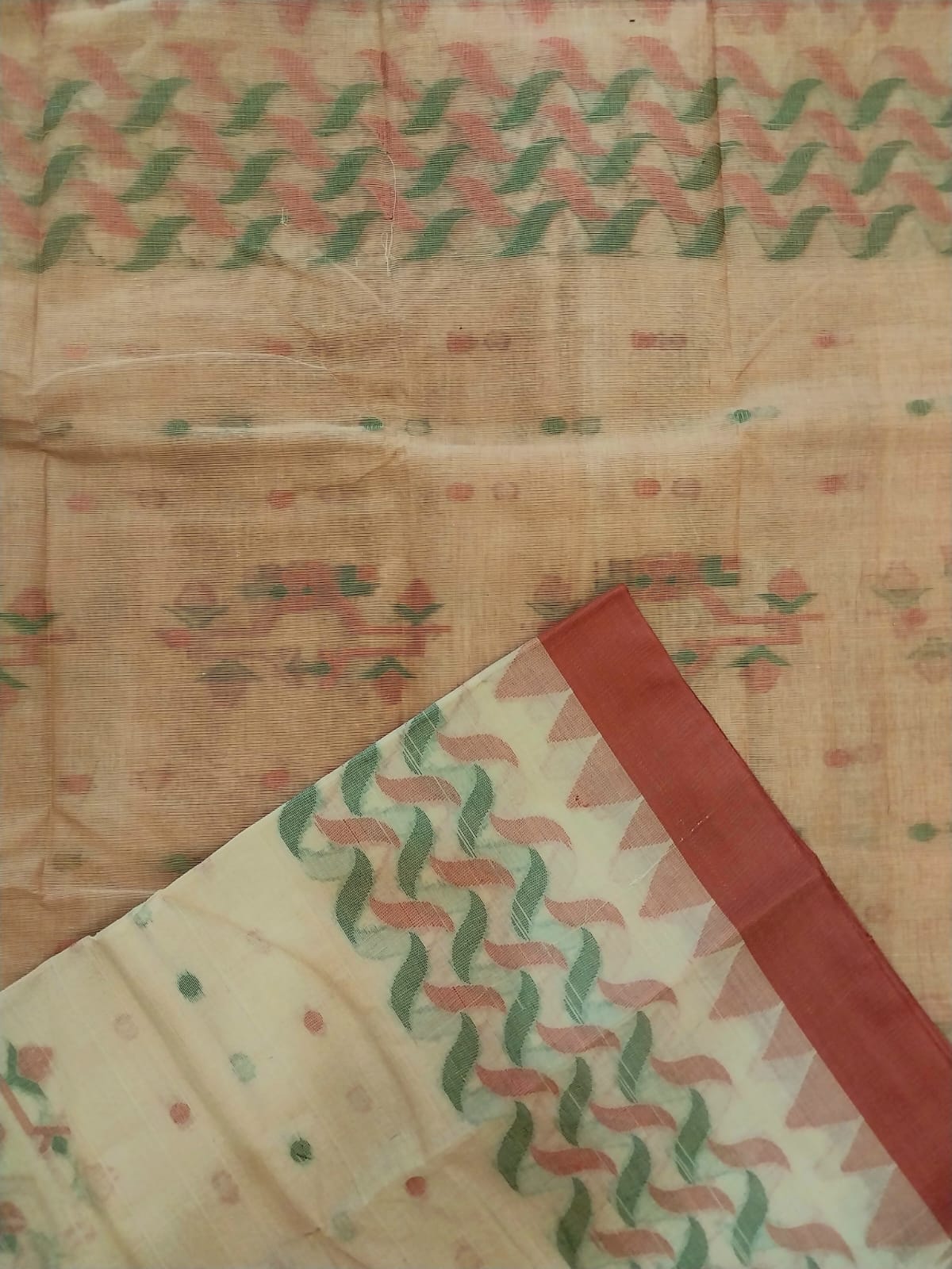 Bangladeshi Pure Cotton Handwoven Saree