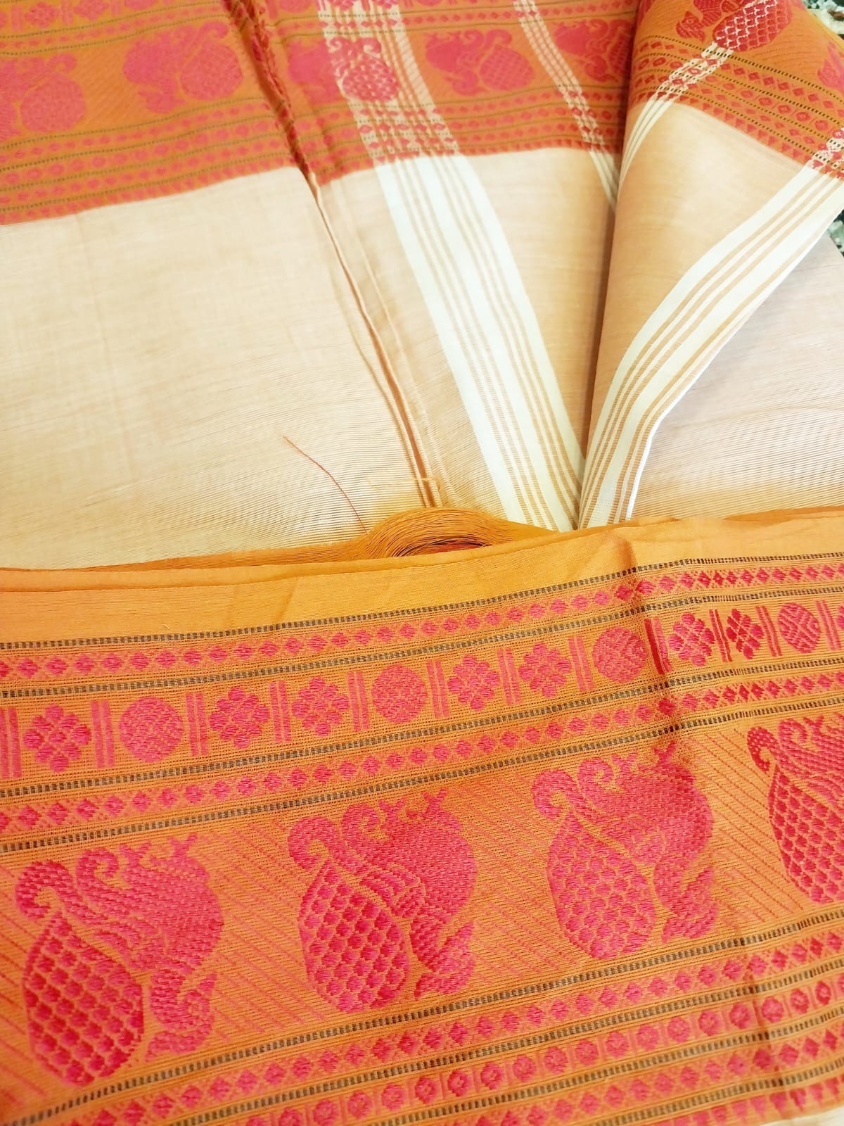 Pure Cotton Handwoven Saree