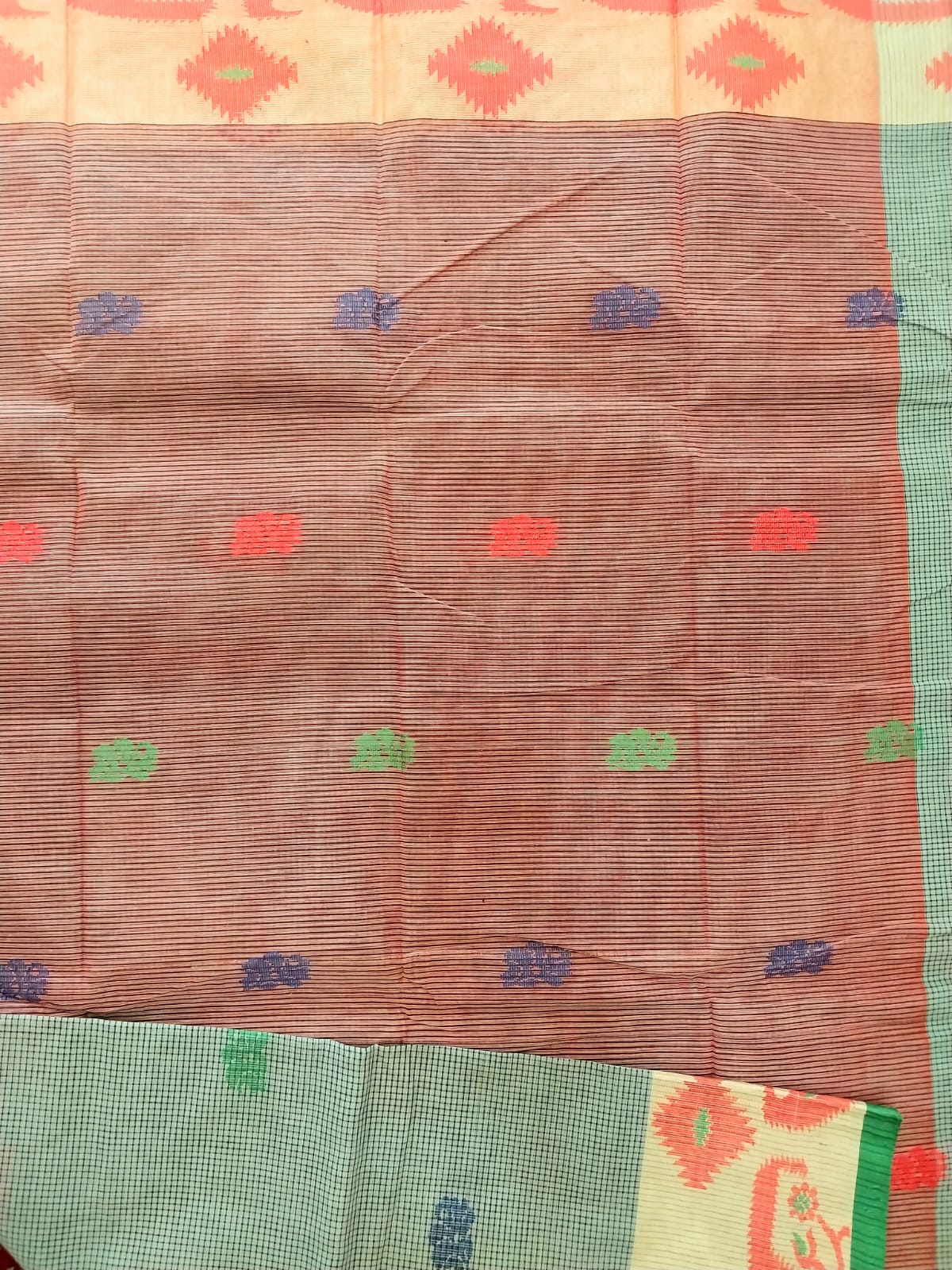 Bangladeshi Pure Cotton Handwoven Saree