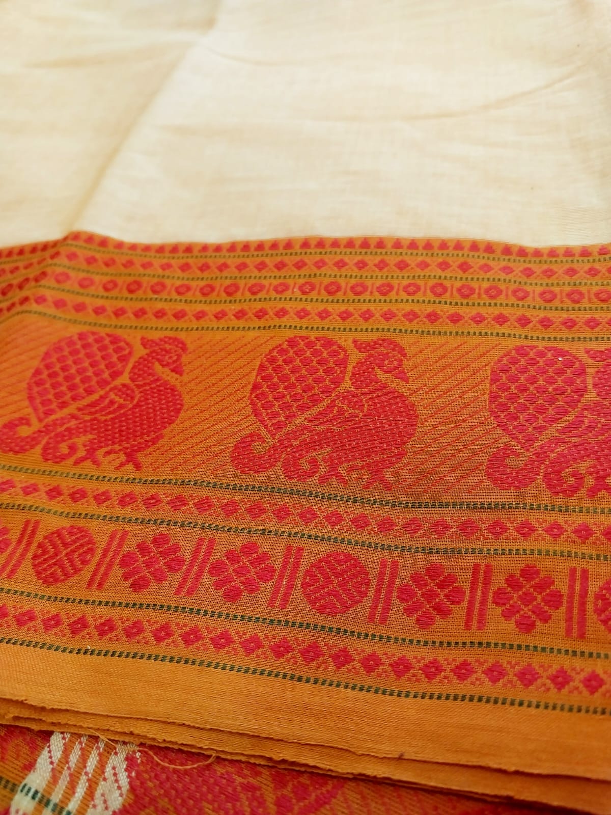 Pure Cotton Handwoven Saree