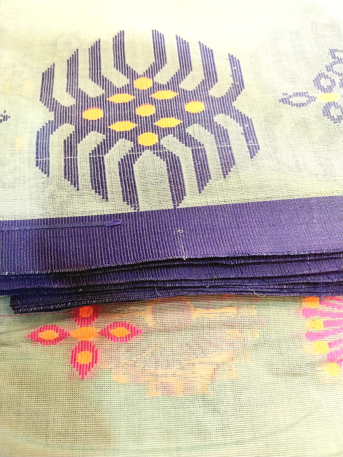 Bangladeshi Pure Cotton Handwoven Saree