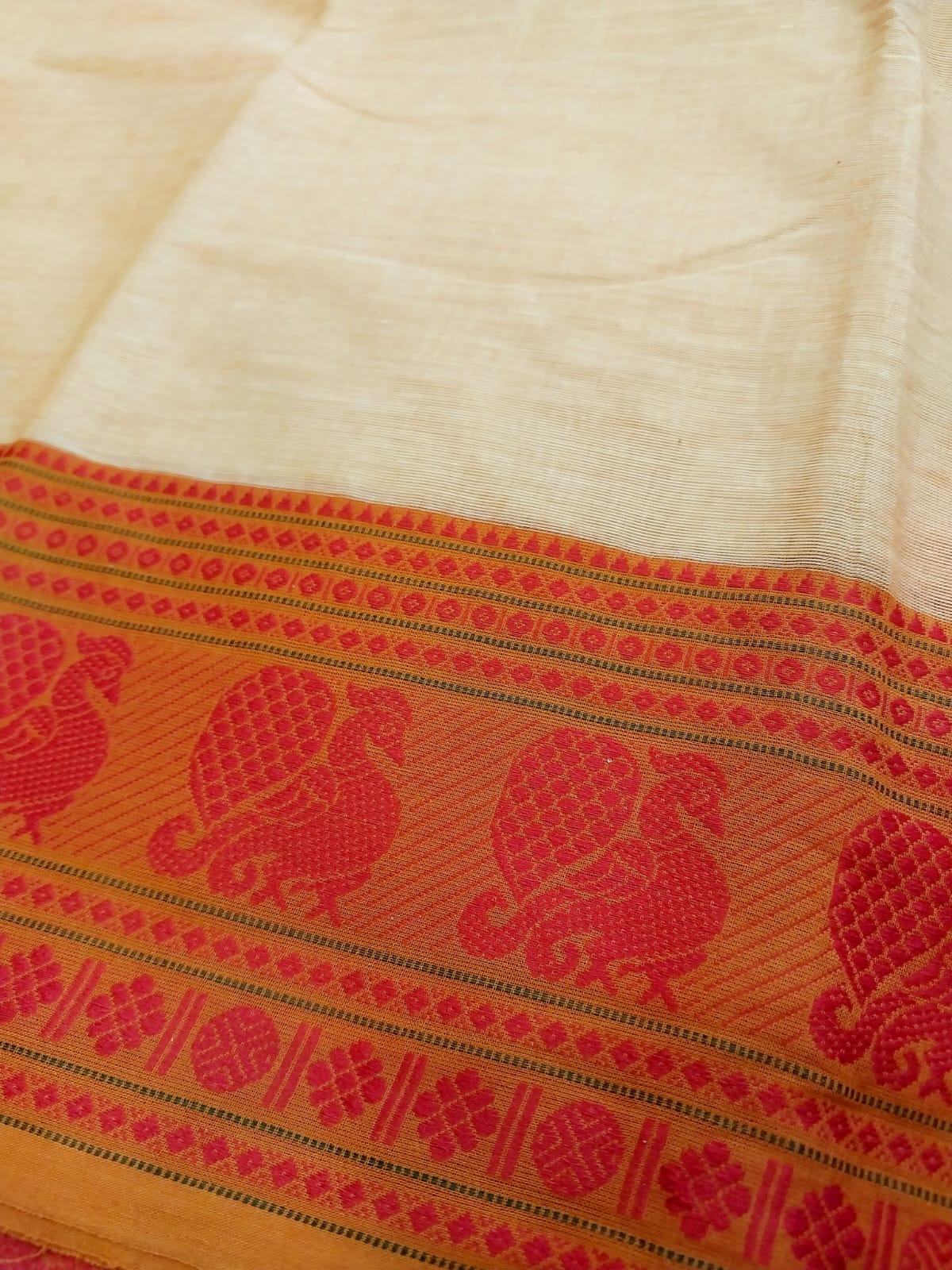 Pure Cotton Handwoven Saree