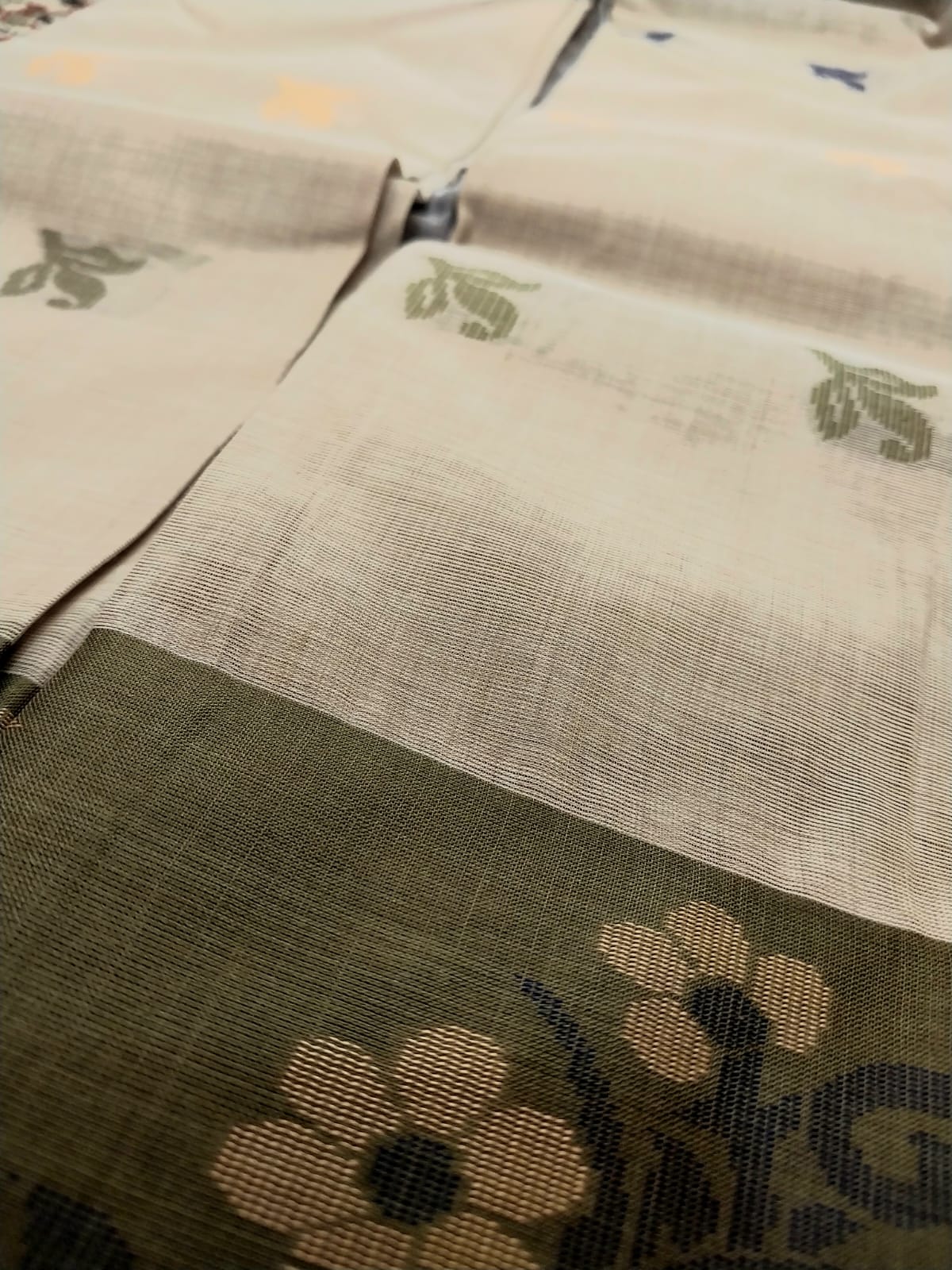 Bangladeshi Pure Cotton Handwoven Saree