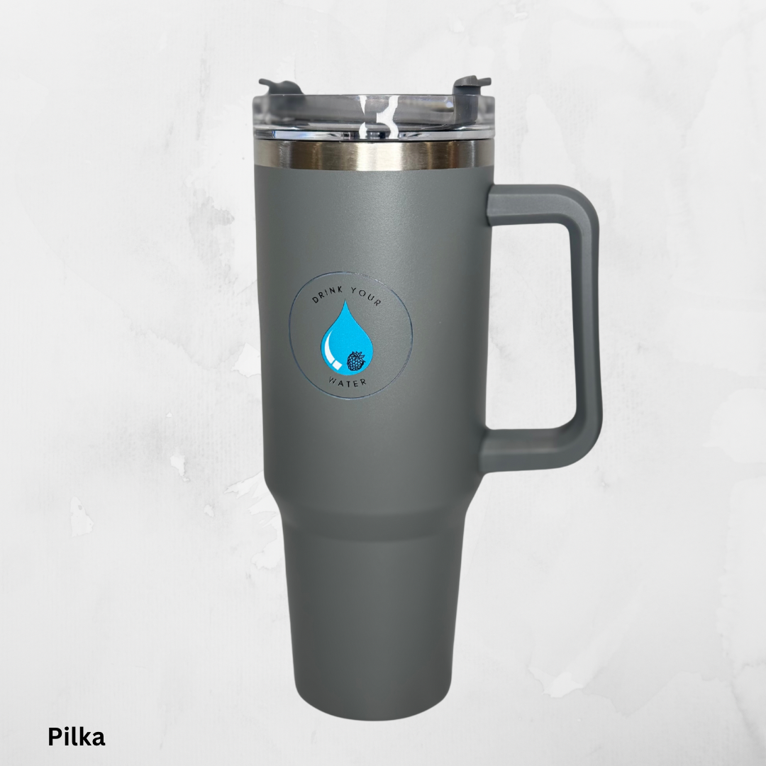 Gertuvė/Termo puodelis “Drink Your Water”