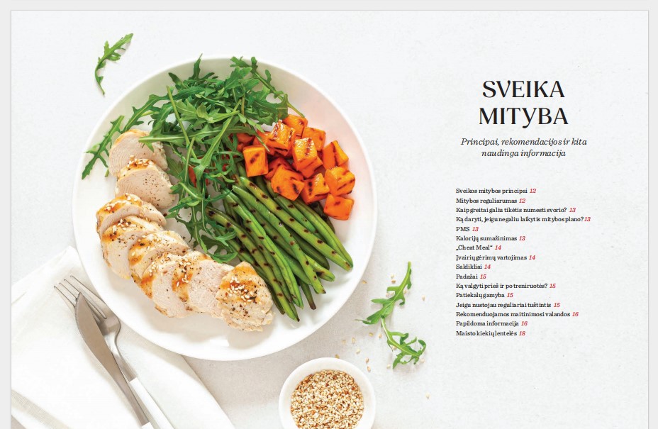 Knyga "Mitybos kelias" Sveiki ir skanūs patiekalai