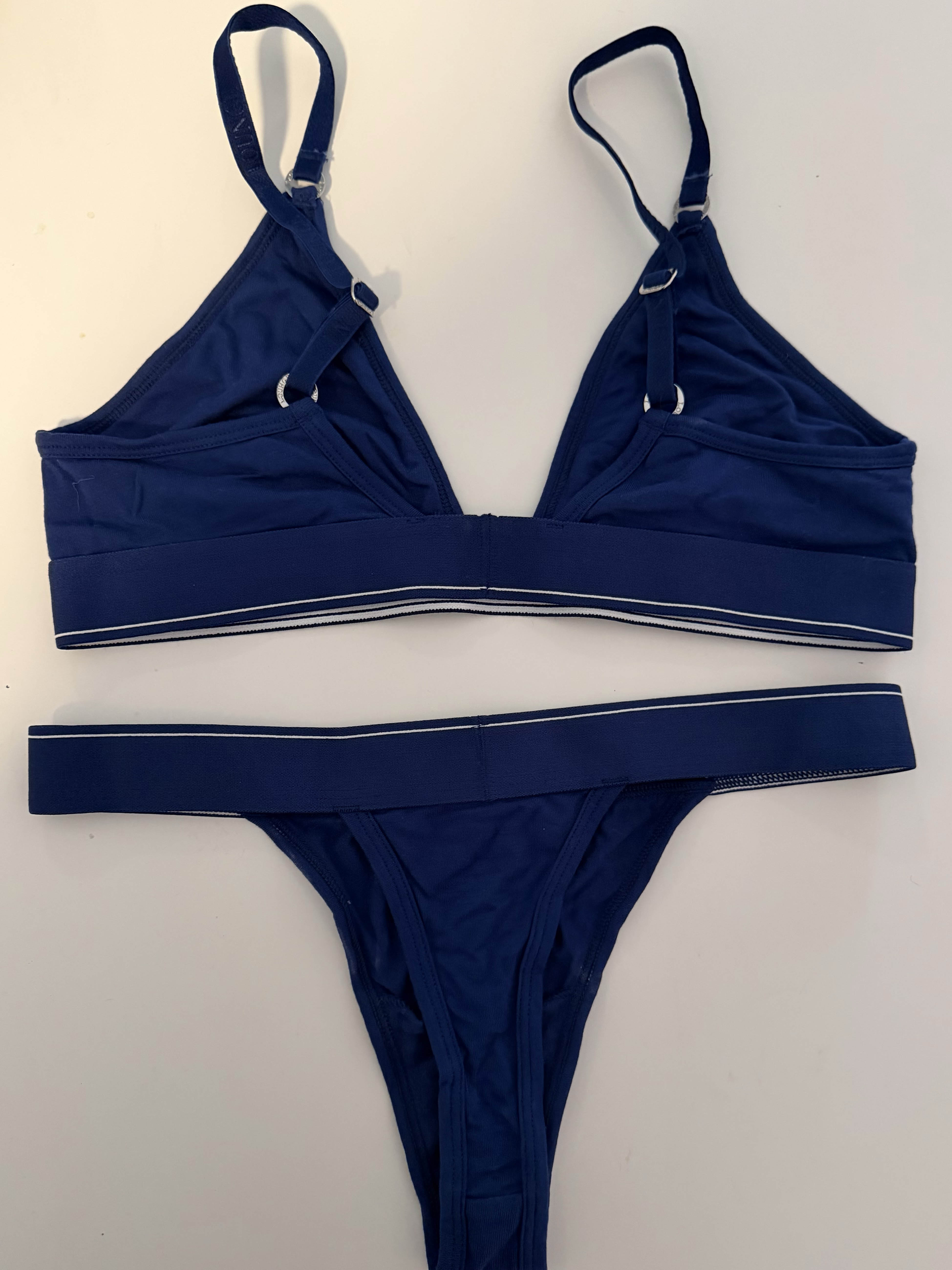 Dark blue lingerie set "Lounge"