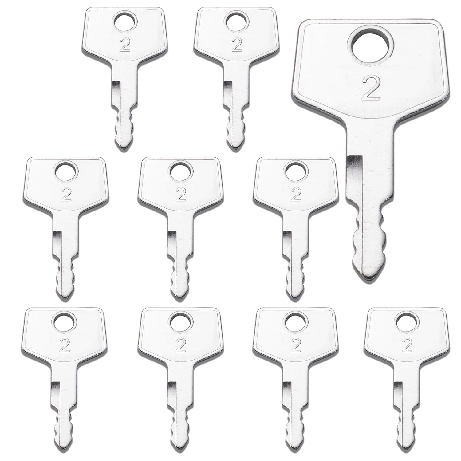 Takeuchi Key H806, 10 Pack 17001-00019 180485 Heavy Equipment Keys fit New Holland, Takeuchi, Case, Gehl Ctl Excavator