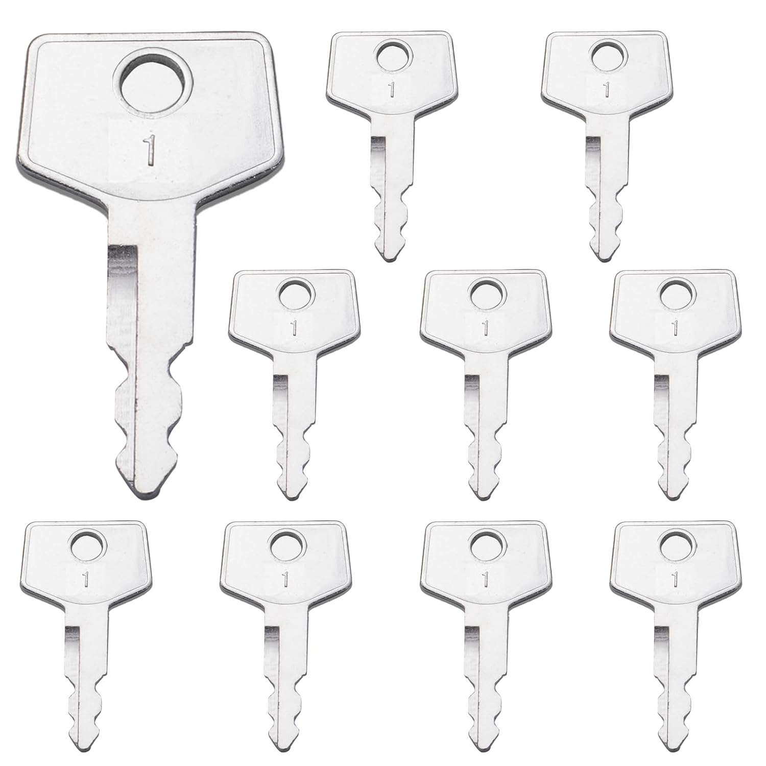 S450 150979A1 Ignition Key, 10 Pack Heavy Equipment Keys fit Case Linkbelt JCB Sumitomo Excavator