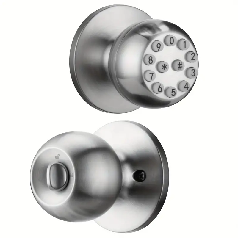 Smart Door Knob - Keyless Entry with Passcode Unlock, Advanced Electronic Lock with Keypad, Ideal for Exterior Doors of Home