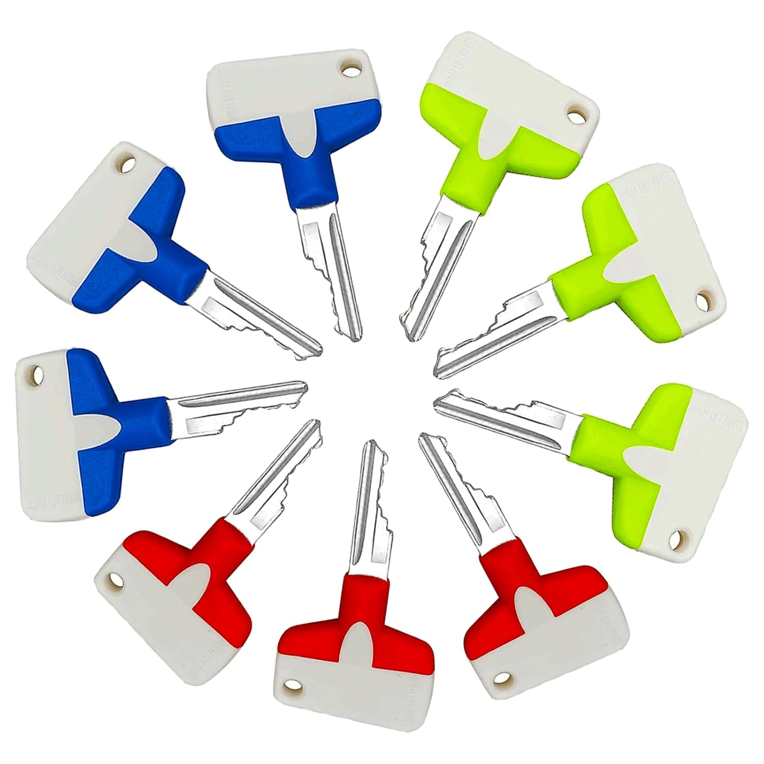 6693241 Ignition Keys, 9 Pack Bobcat D250 Heavy Equipment Key Fits Bobcat Skid Steer Genie JLG Forklift Grove Terex