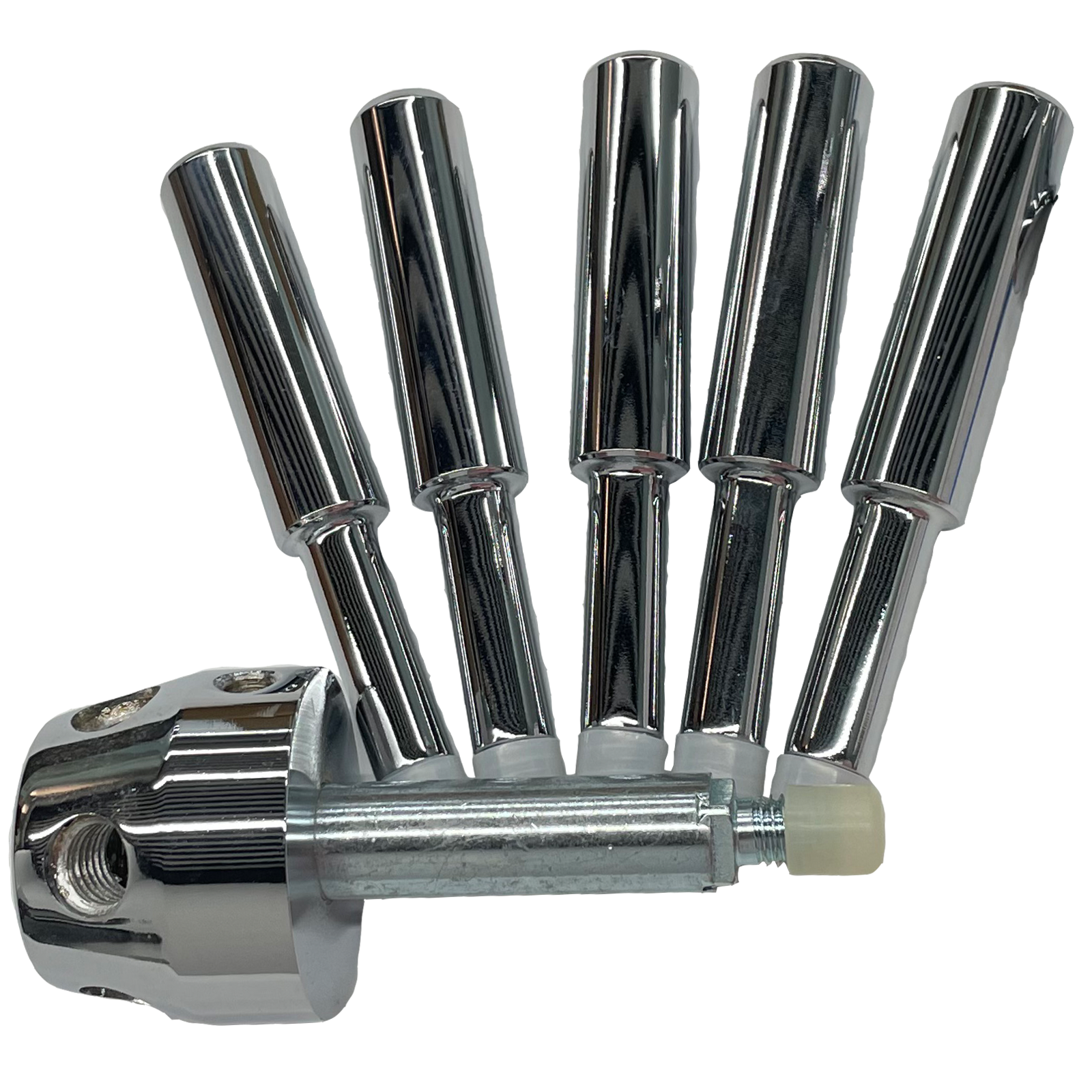 Heavy-Duty Chrome 5 Spoke Gun Safe Handle for Strong Box,Gun Safes and Vault Doors
