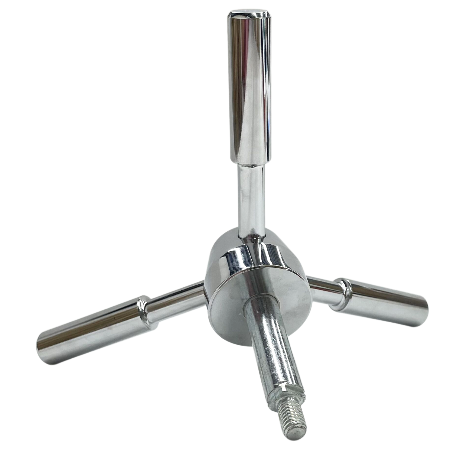 3 Spoke Gun Safe Handle Replacement, Chrome Ziny Alloy Heavy-Duty Handle for Safe Box, Gun Safes, Vault Doors, Gun Safes,Fireproof safes and Vault Doors