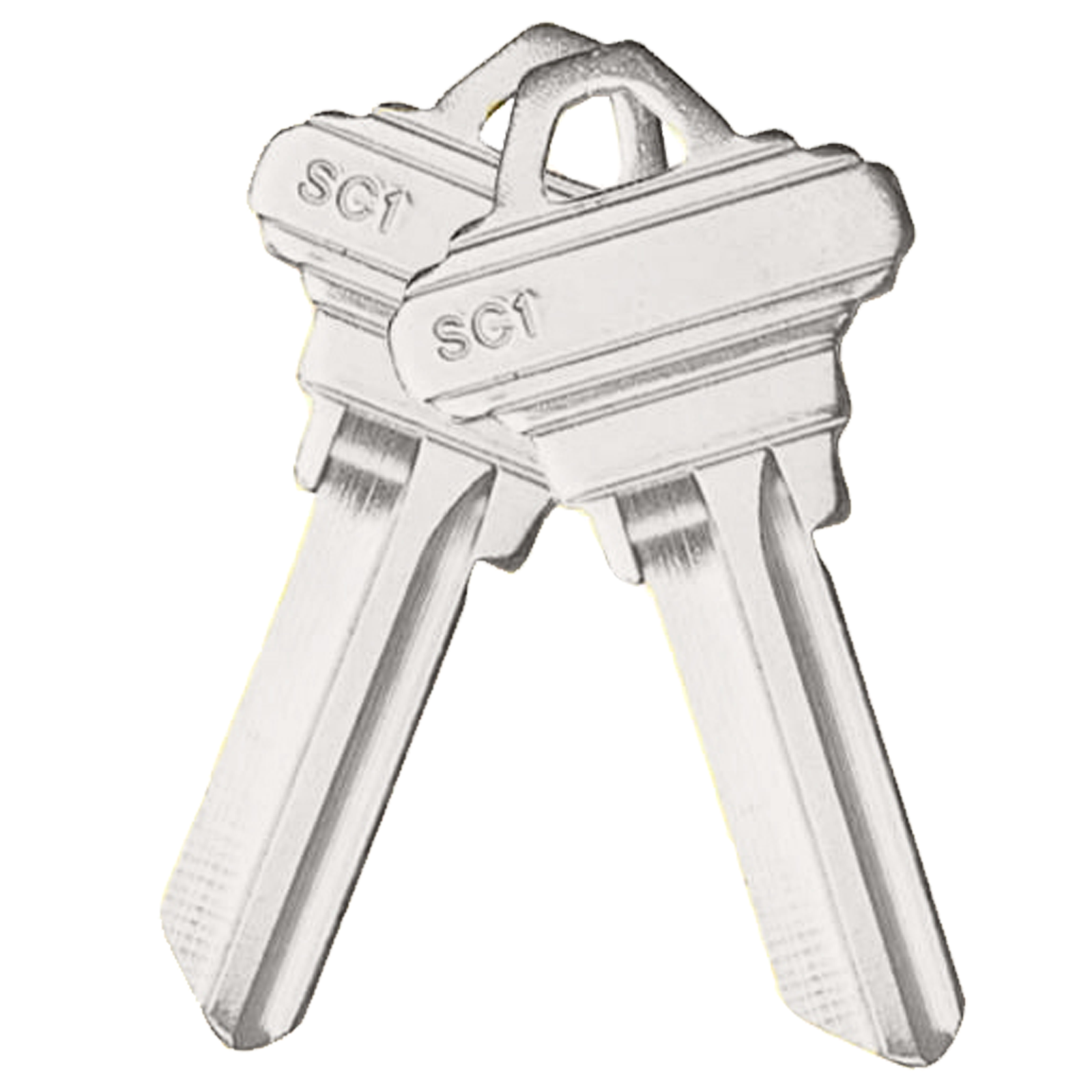 Schlage SC1 Key Blanks Pack of 50 Uncut Blank Keys for Home and Professional Use, Copper Structures Blank Keys Compatible with 5-Pin Locks