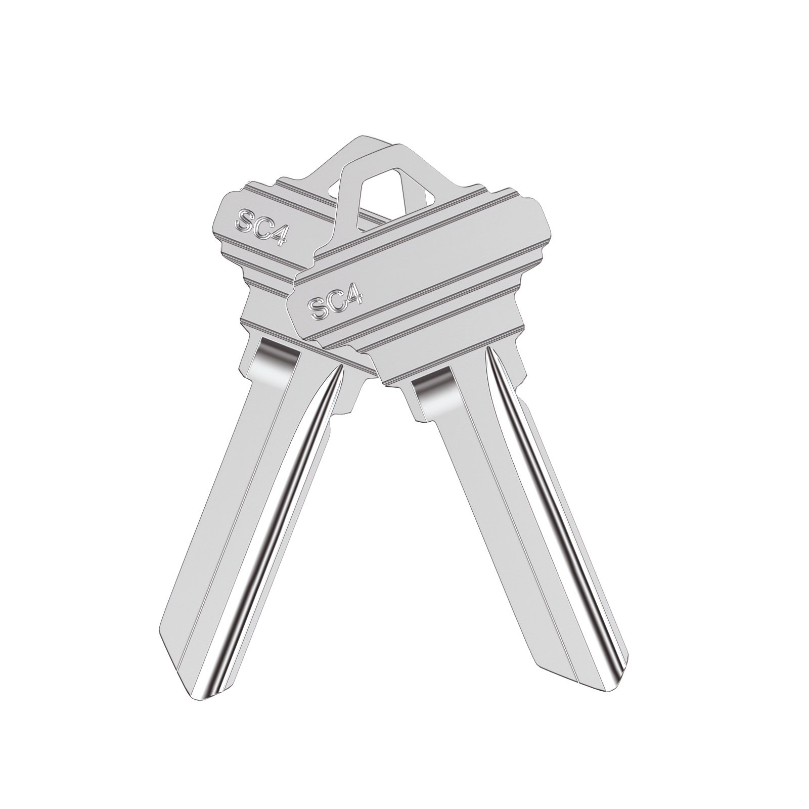 SC4 Key Blanks, Pack of 50 Uncut SC4 (6SH1) Blank Keys for Home and Professional Use, Copper Structures Blank Keys(SC4)