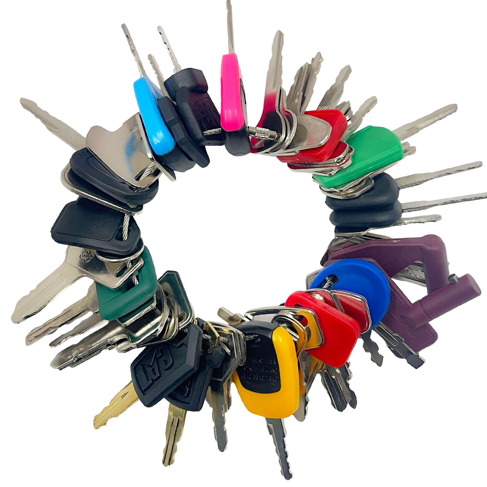 50PCS Heavy Equipment Keys Master Set - Construction Contractor Machine Ignition Keys Set