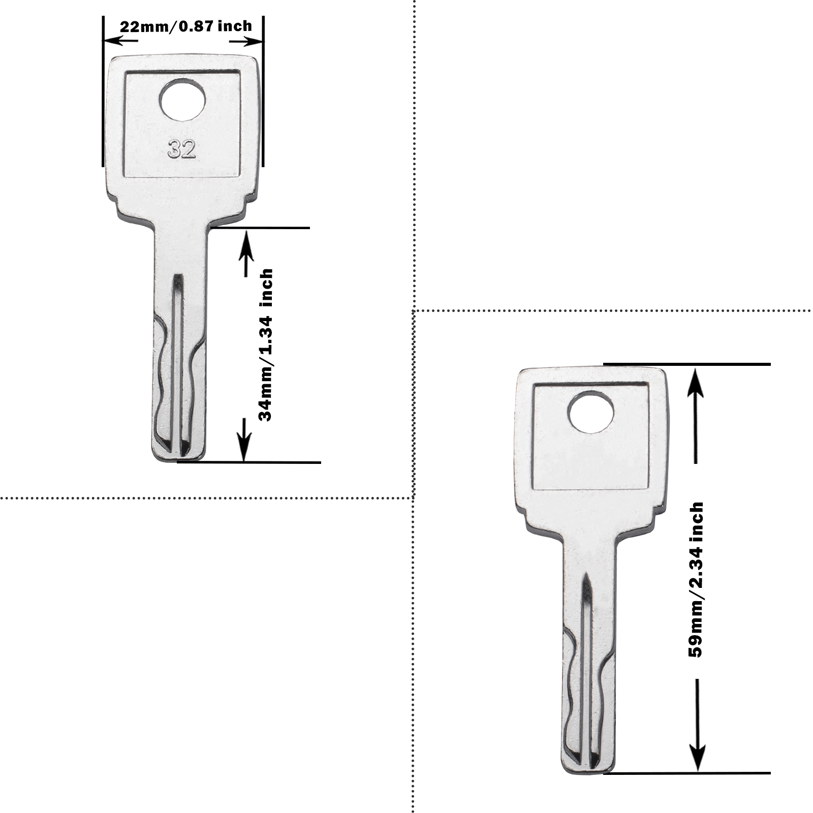 Heavy Equipment Keys, 10 Pack Laser Cut Volvo Key 11039228 for Volvo Loader Haul Truck Models A25D A35C A35D A40 A40D