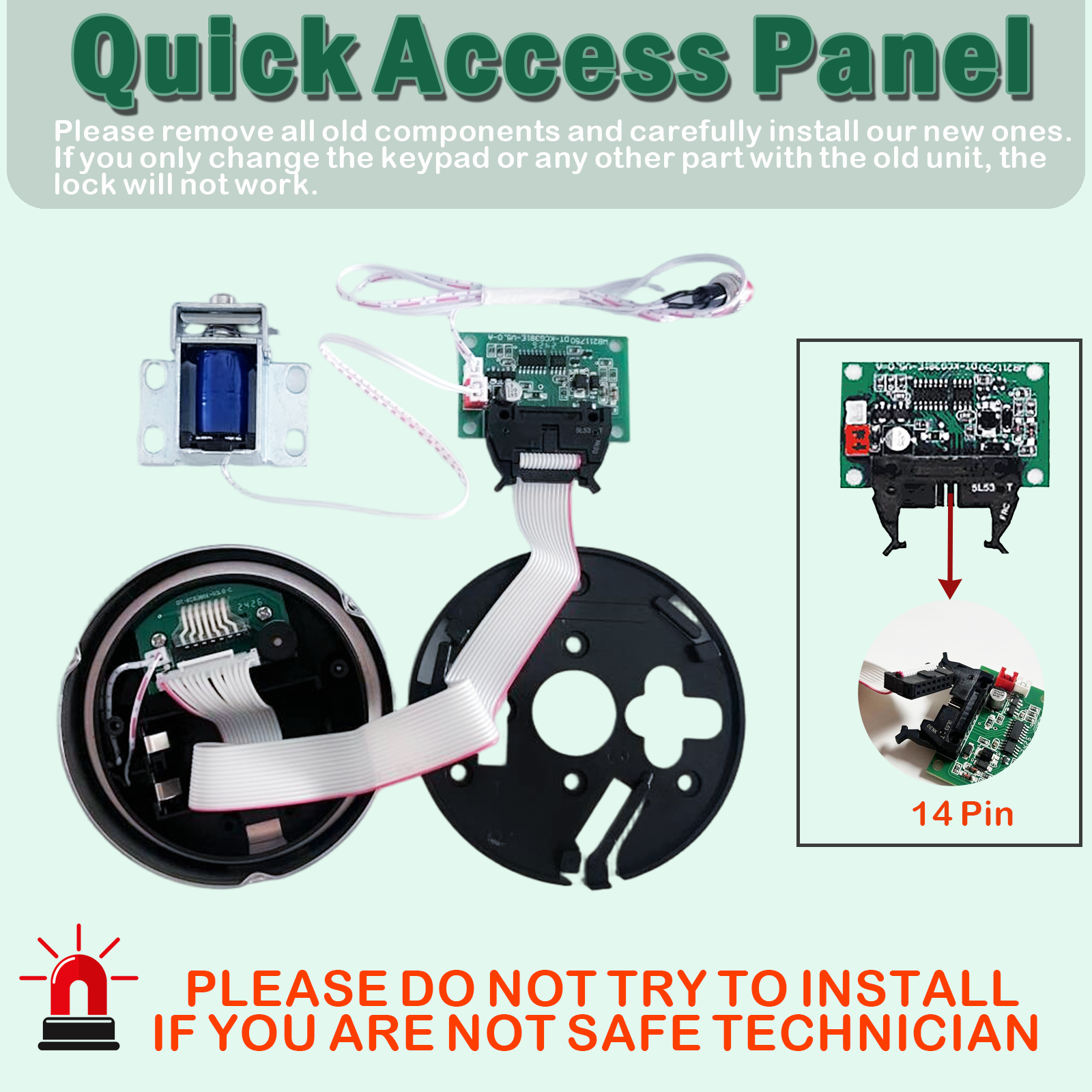 Gun Safe Lock Replacement with Solenoid Lock High Security Chrome Digital Keypad Electronic Safe Lock for Home Fireproof Gun Safe Box