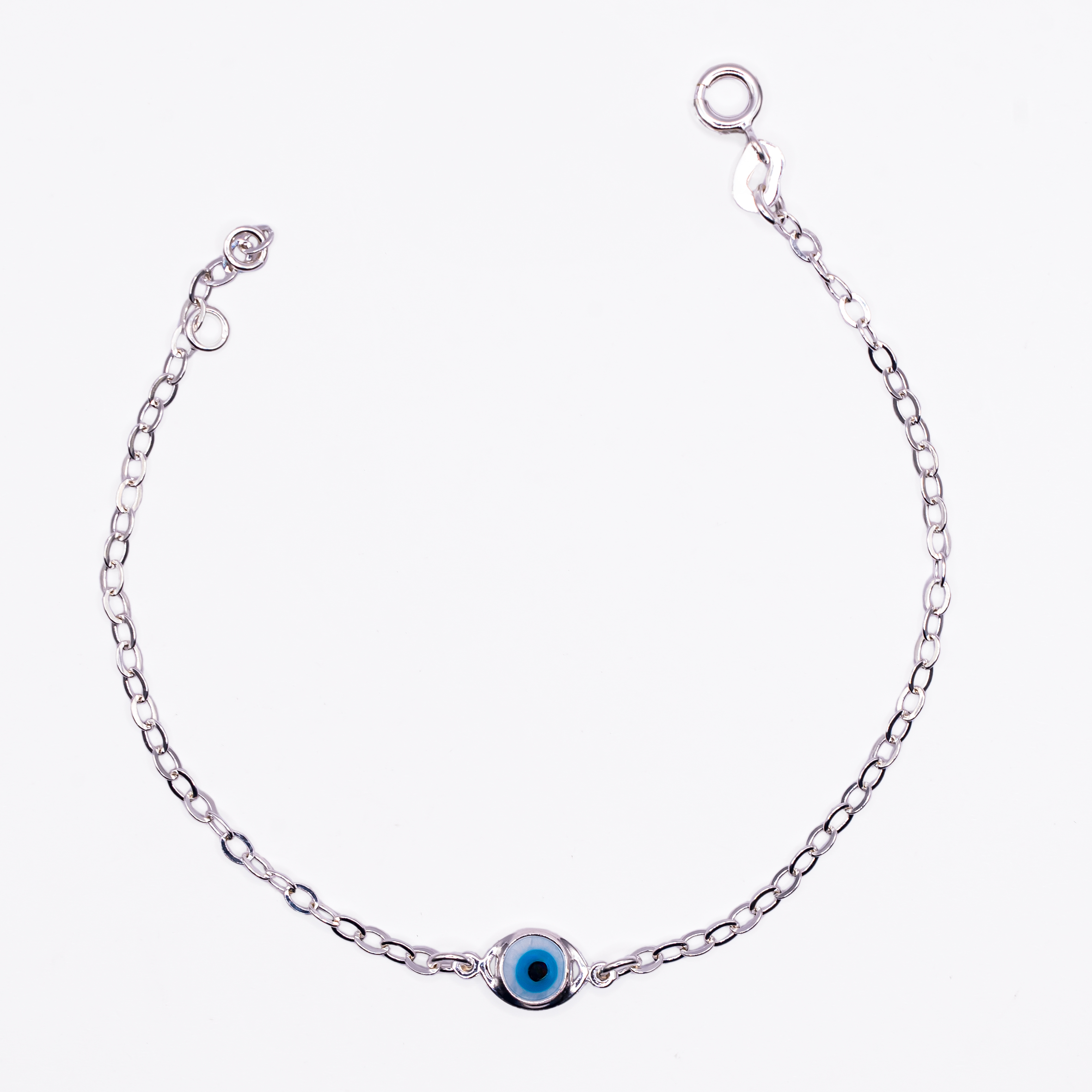 Pulseira Olho Grego Prata 