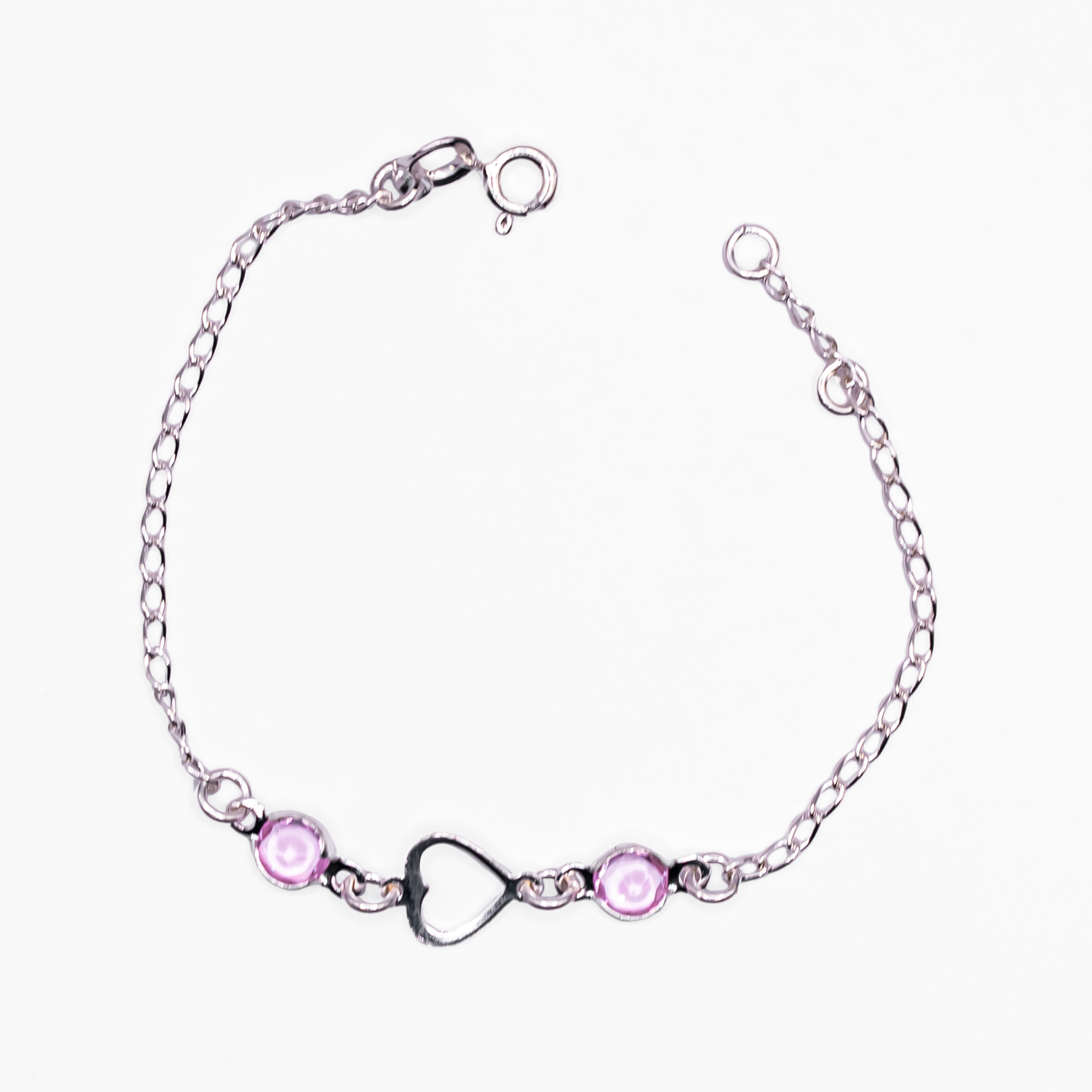 Pulseira Infantil  coração 