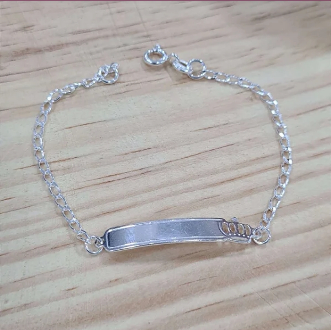 Pulseira Plaquinha Prata 