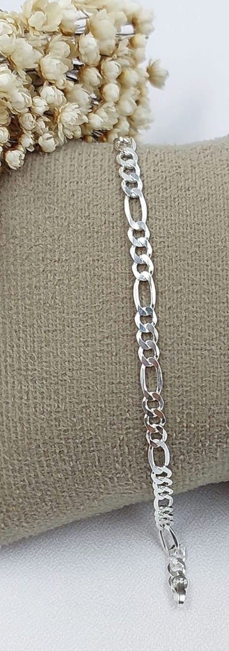 Pulseira Prata   3x1 3 mm
