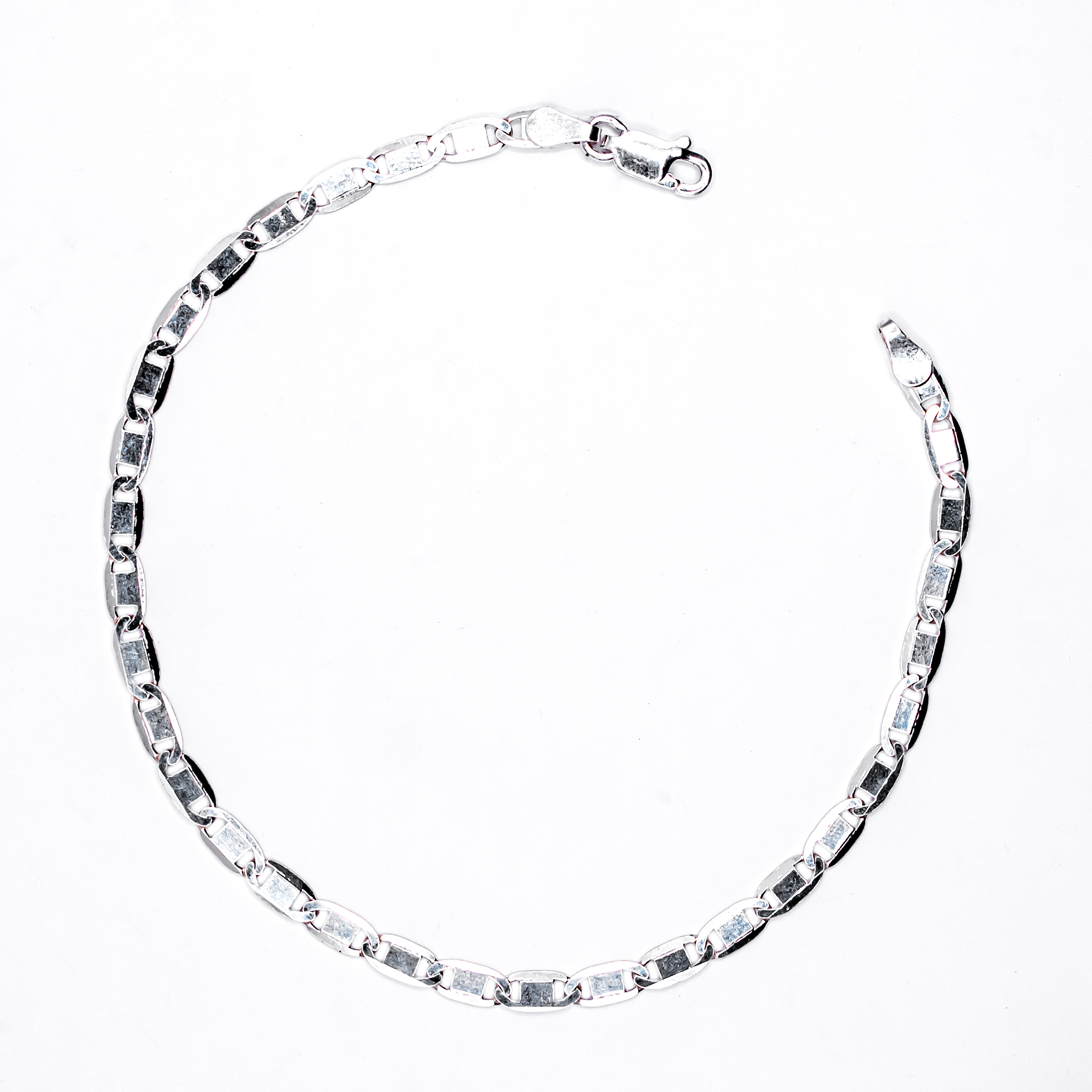 Pulseira Prata Laminada 