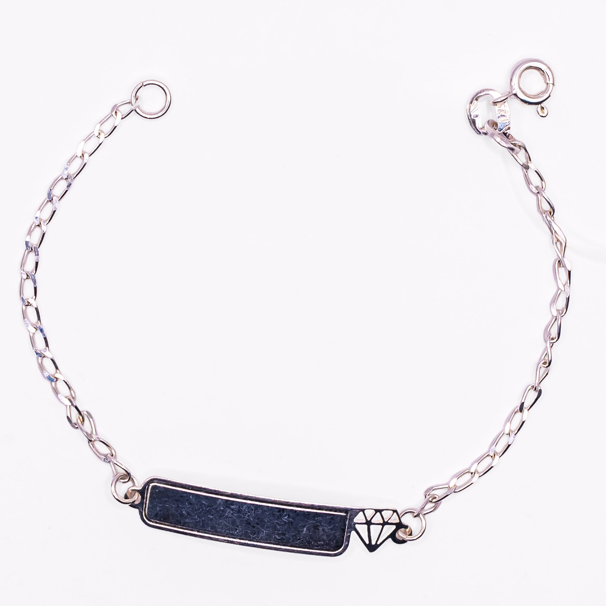 Pulseira Plaquinha Prata 
