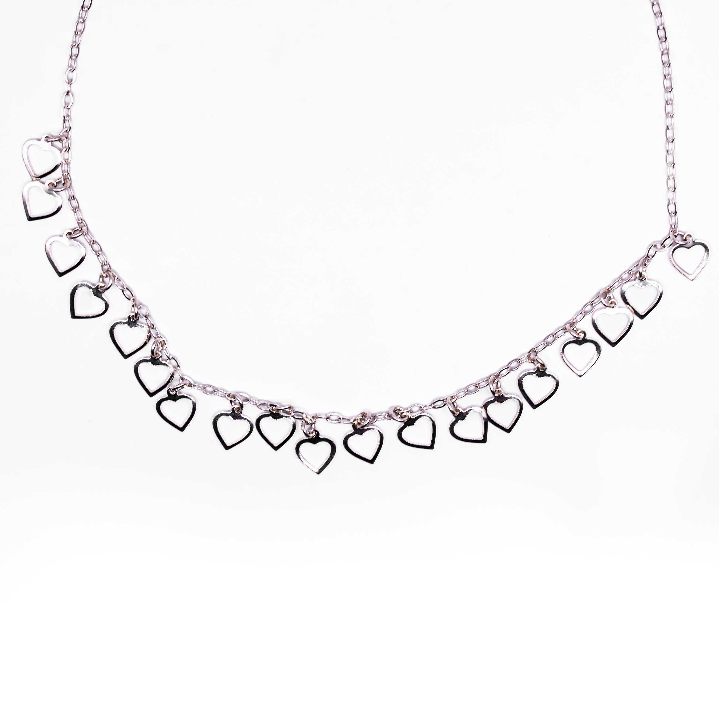 Shokers Coração Vazado Prata 