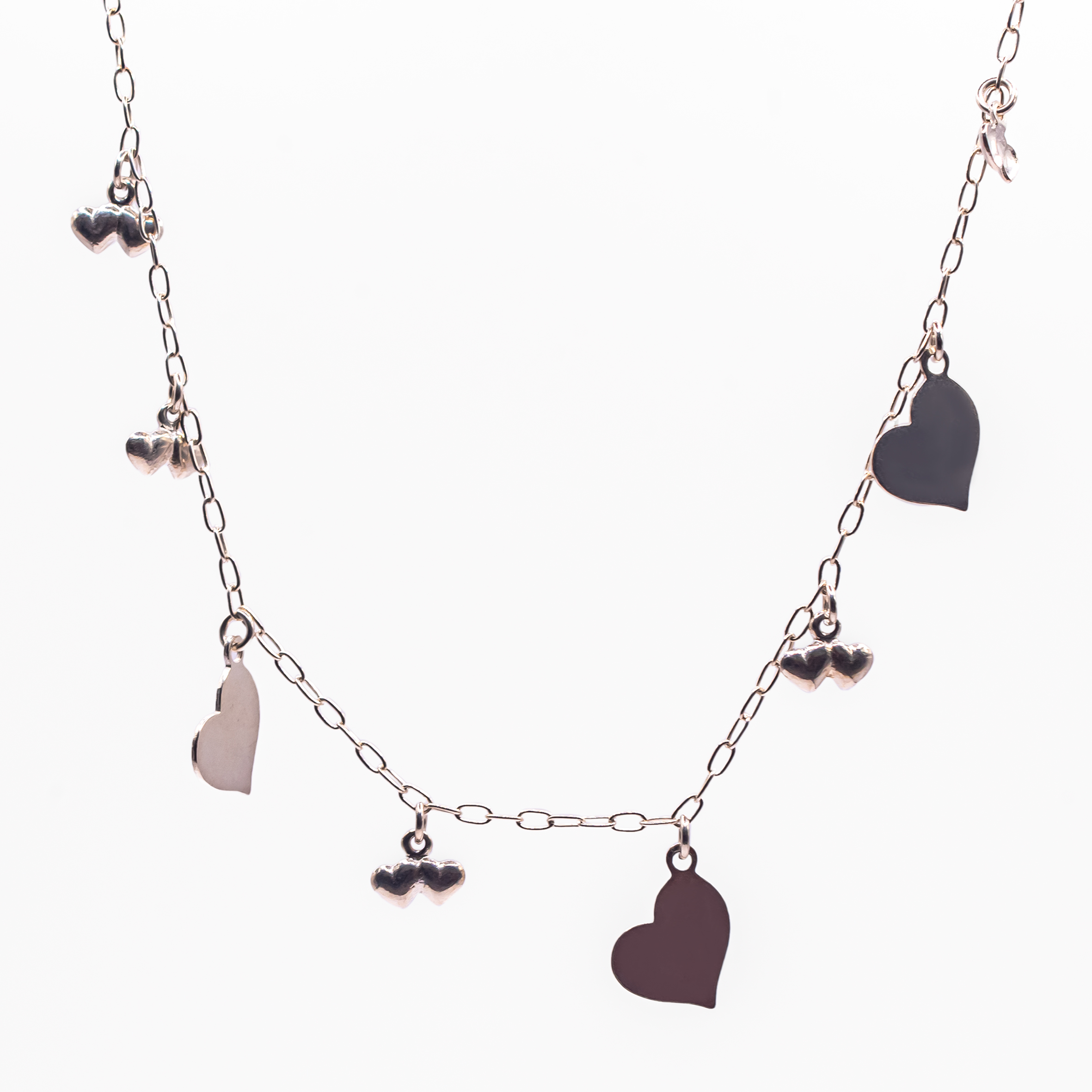 Choker  Coração de Prata 