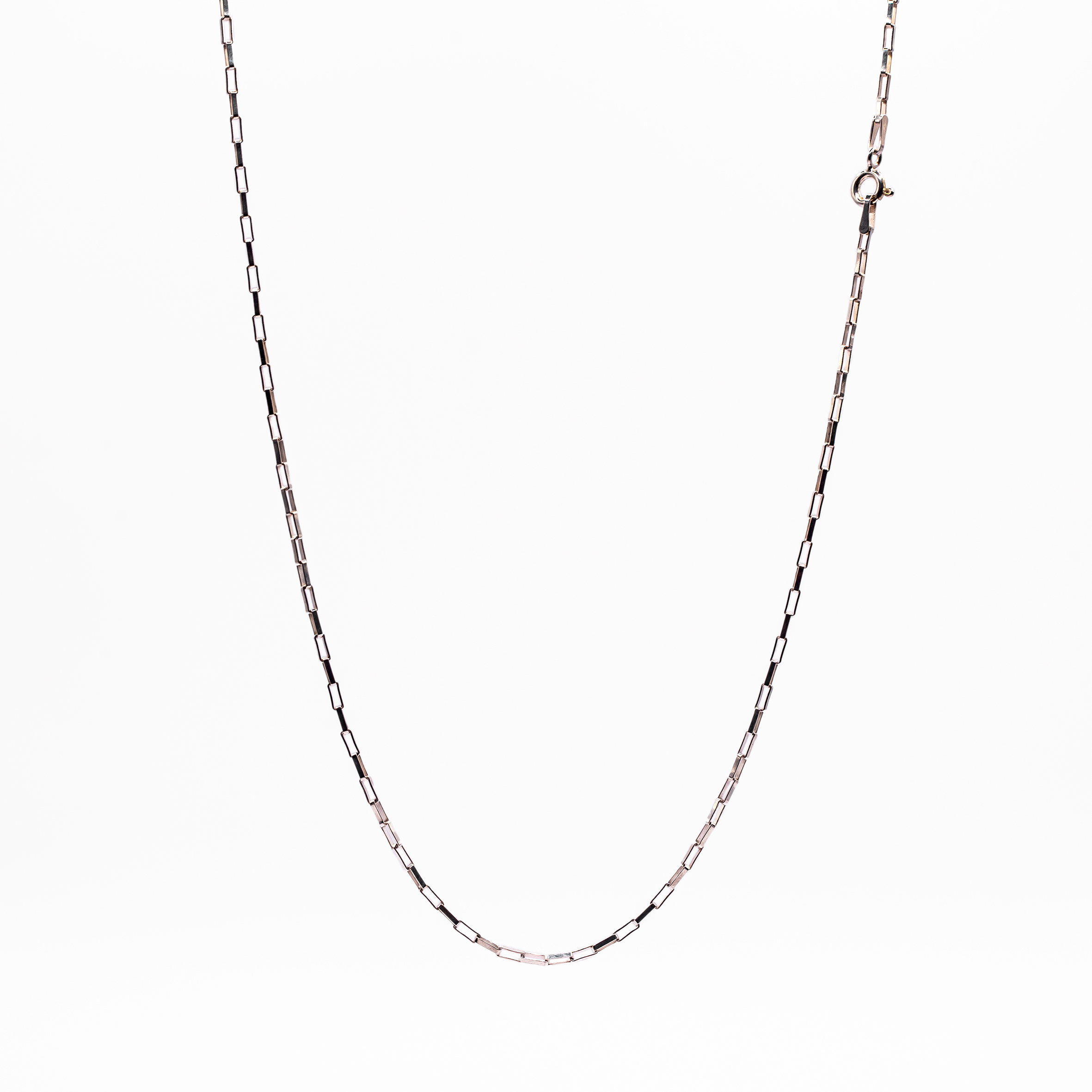 Corrente Prata Elos  Quadriculado