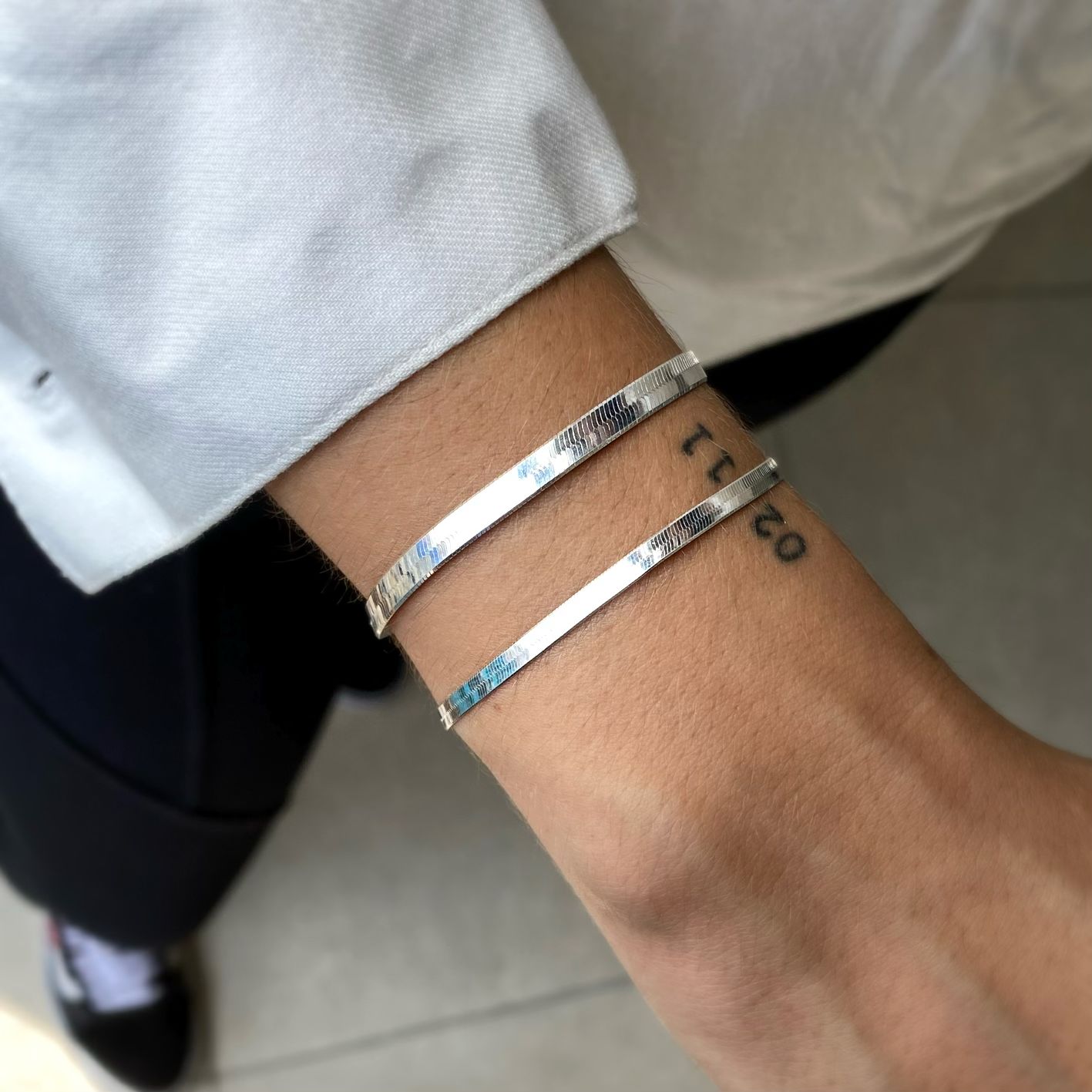 Pulseira Laminada Prata