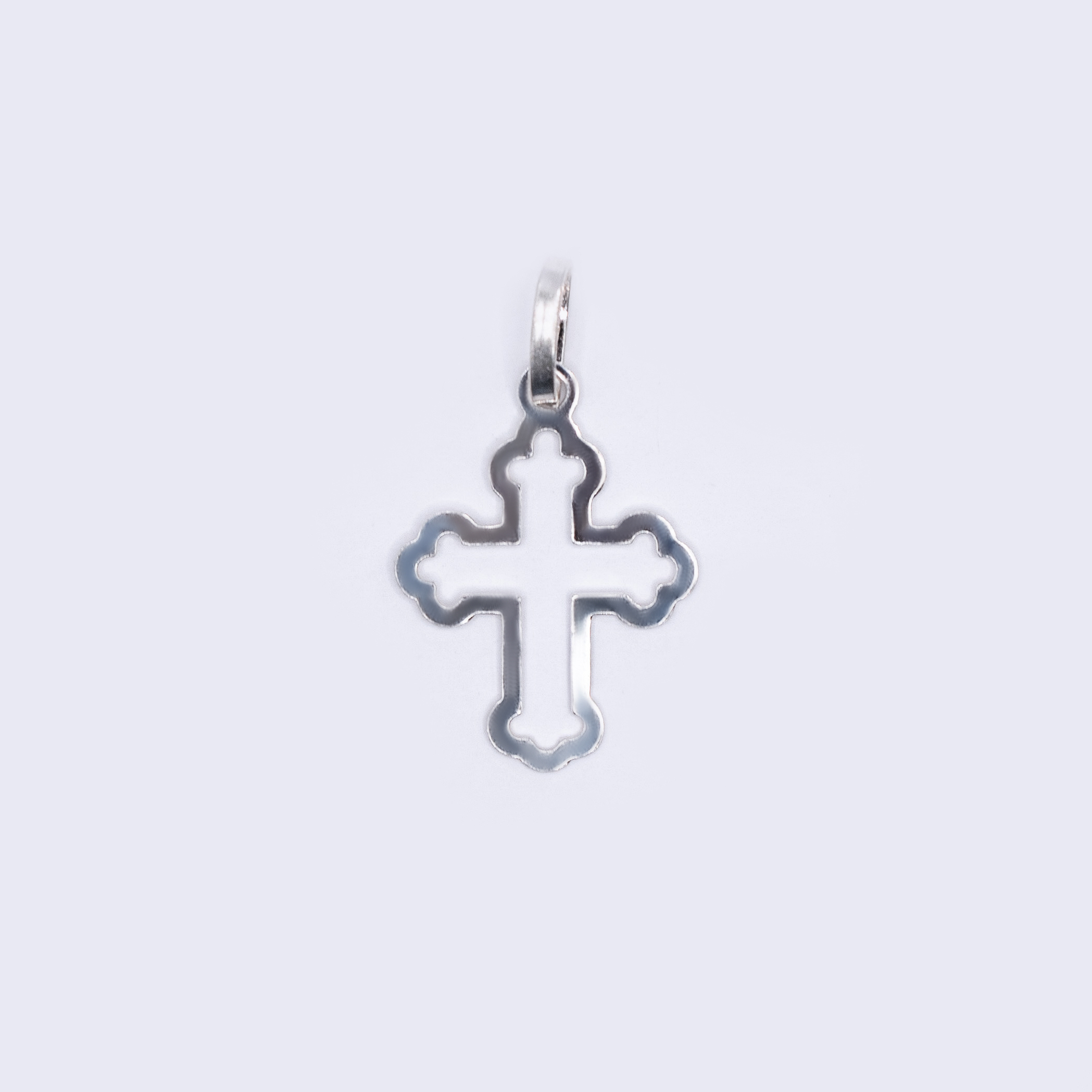 Pingente Crucifixo Prata vazado 